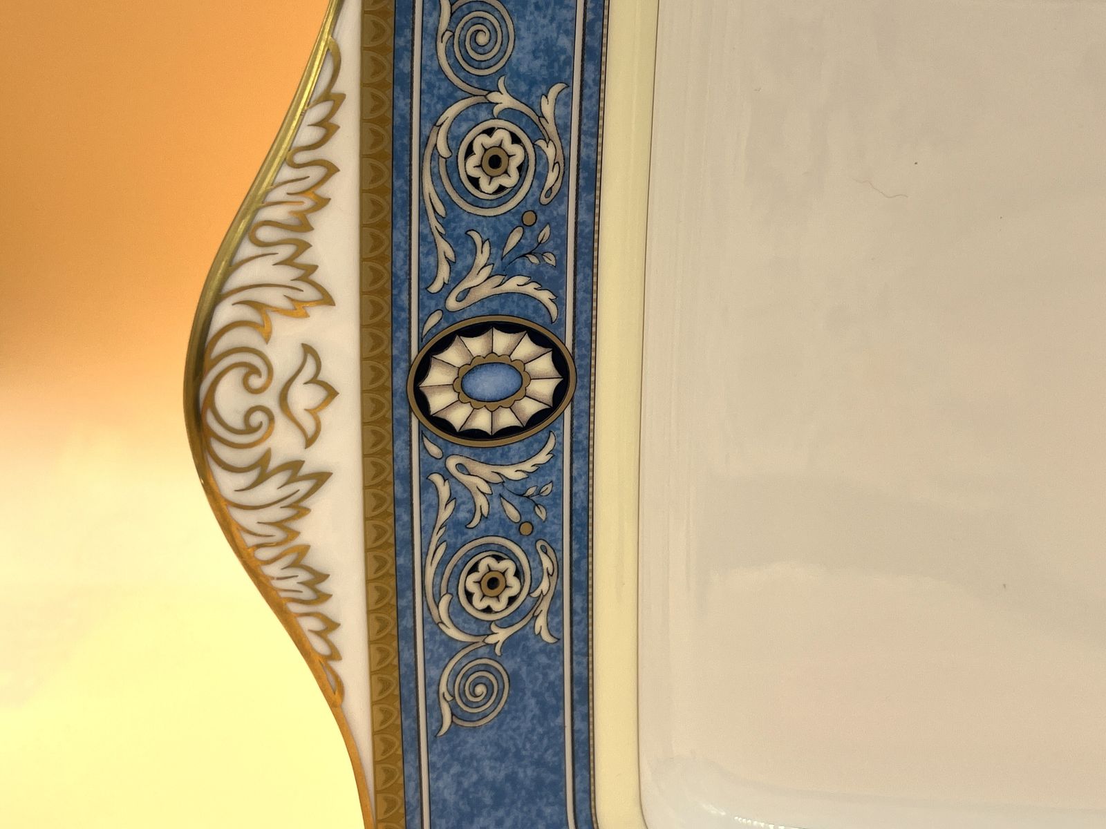 Vintage Wedgwood Madeleine Design Square Twin Handled Cake / Serving Plate. photo furniture