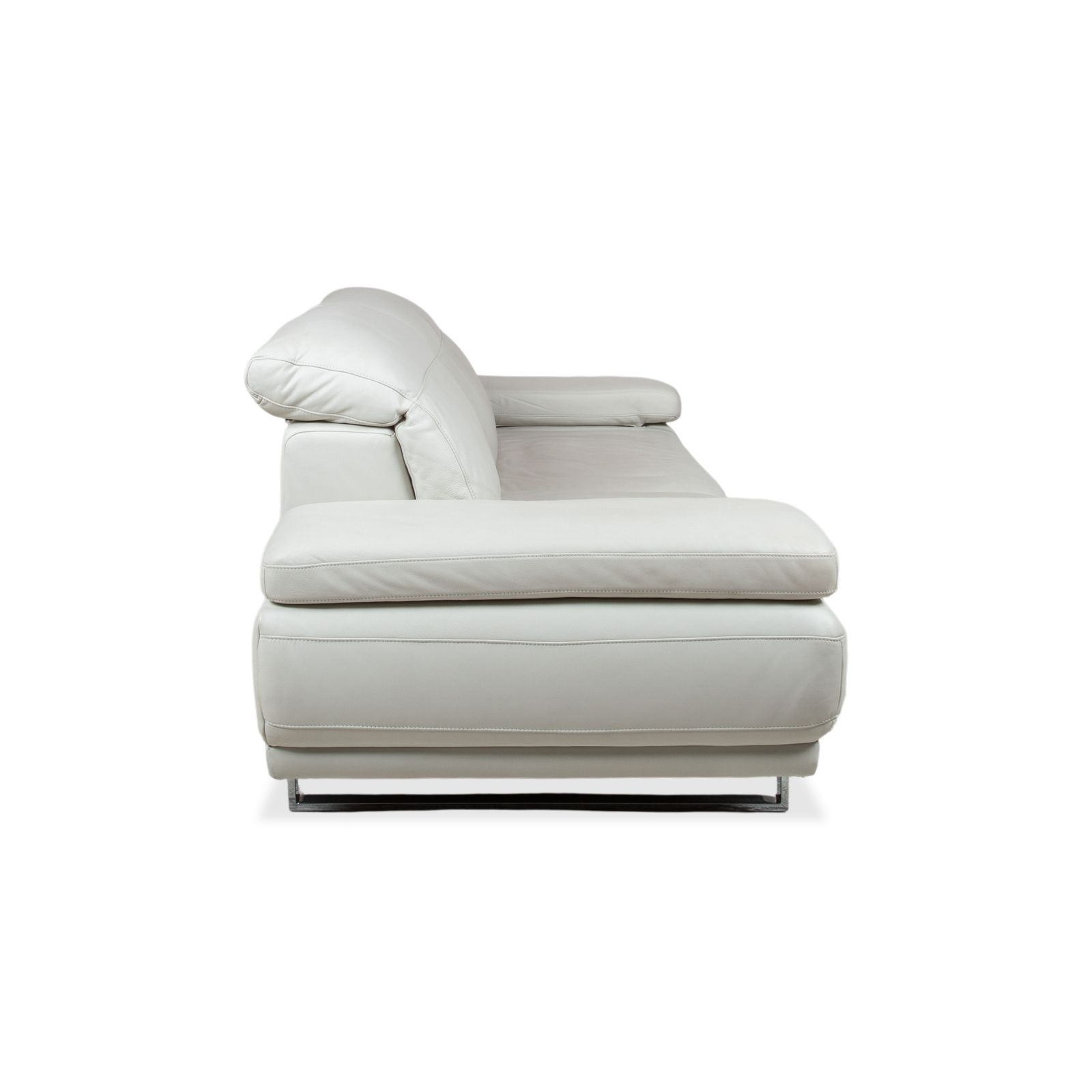 photo for sale Canapé 2 places Willi Schillig Magnolia en cuir gris clair os, fonction manuelle