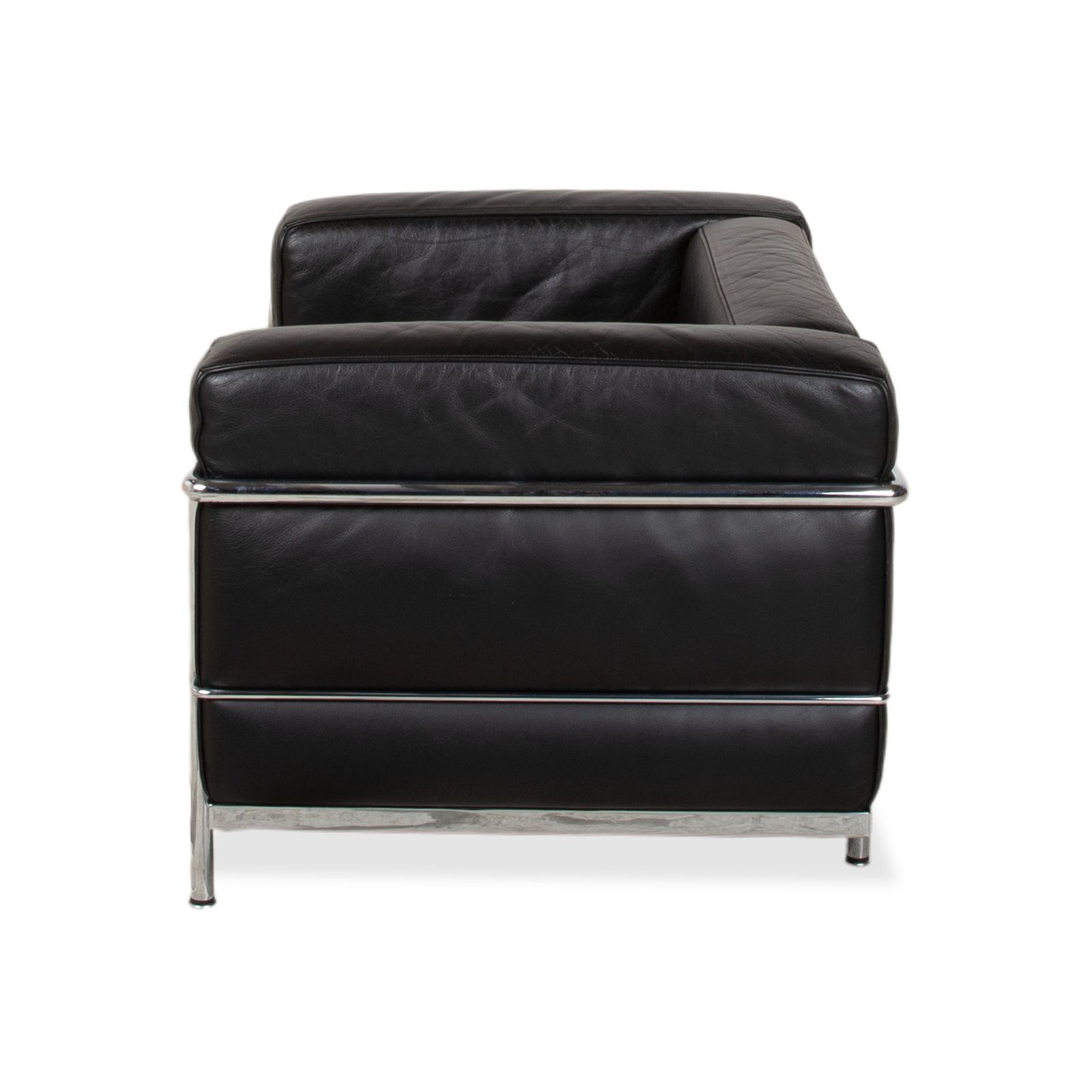 Meubels Cassina Le Corbusier LC3 Leren Fauteuil Zwart photo