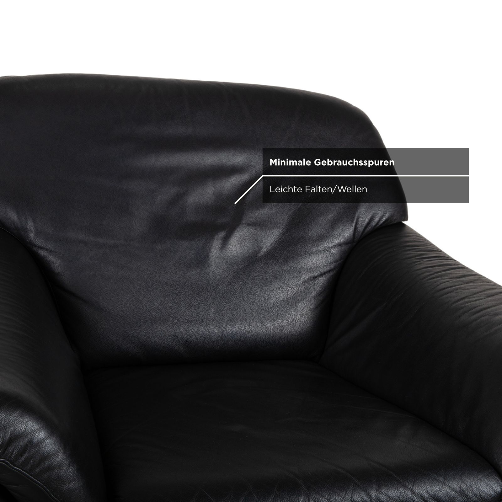 Fauteuil Lauuser Atlanta en cuir noir photo buy
