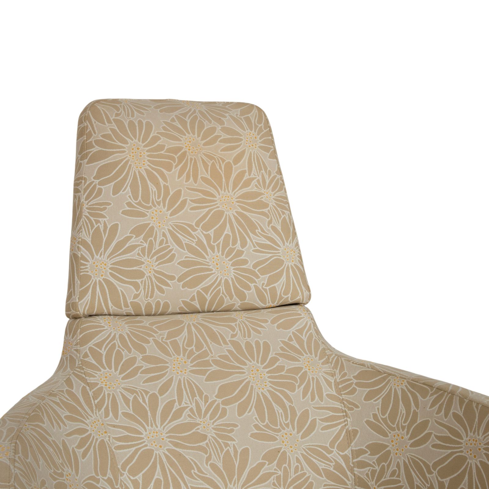 Fauteuil Natuzzi en tissu beige sable, fonction manuelle photo 1005.0