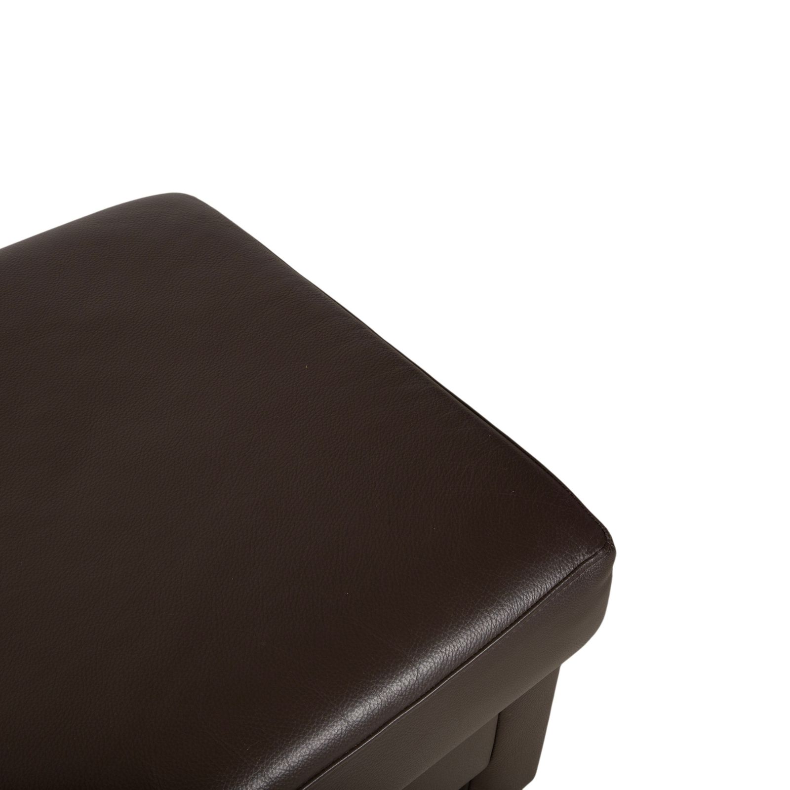 Tabouret Ewald Schillig Concept Plus en cuir, brun gris moka photo 446.0