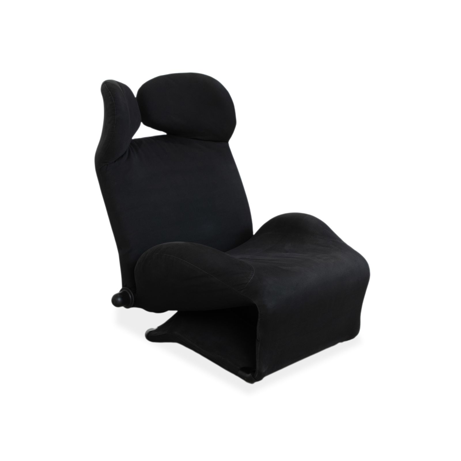 Fauteuil Cassina Wink en tissu noir, fonction manuelle photo for sale