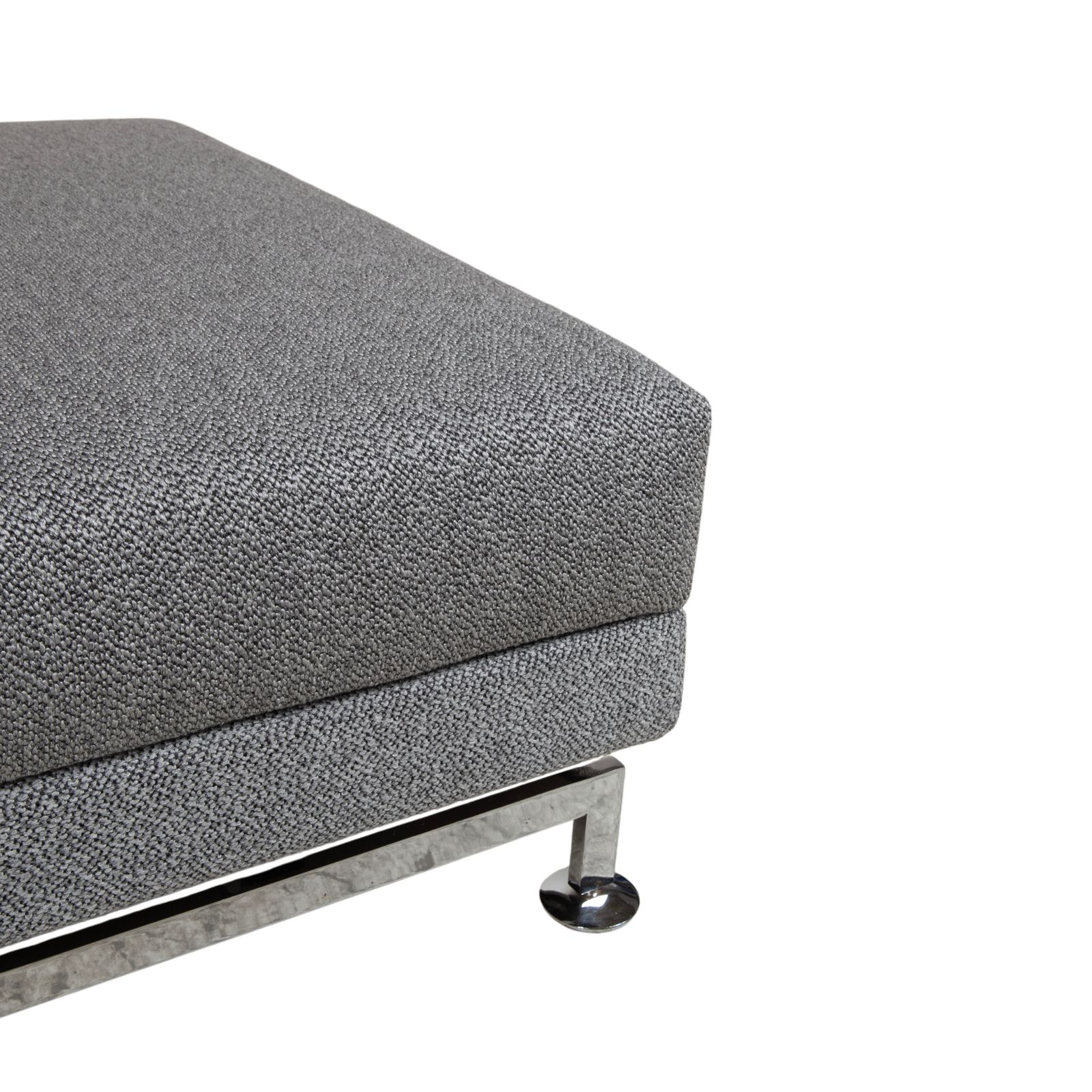 Pouf Brühl Moule en tissu gris photo Mobilier