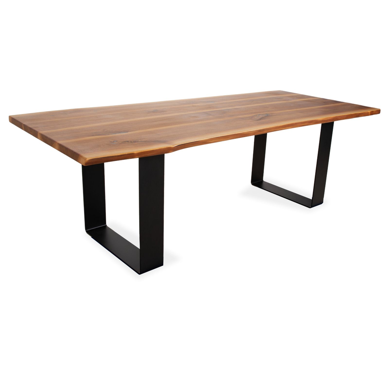 Table à manger Rott Woodart en bois massif brun/noir, 240 x 100 cm