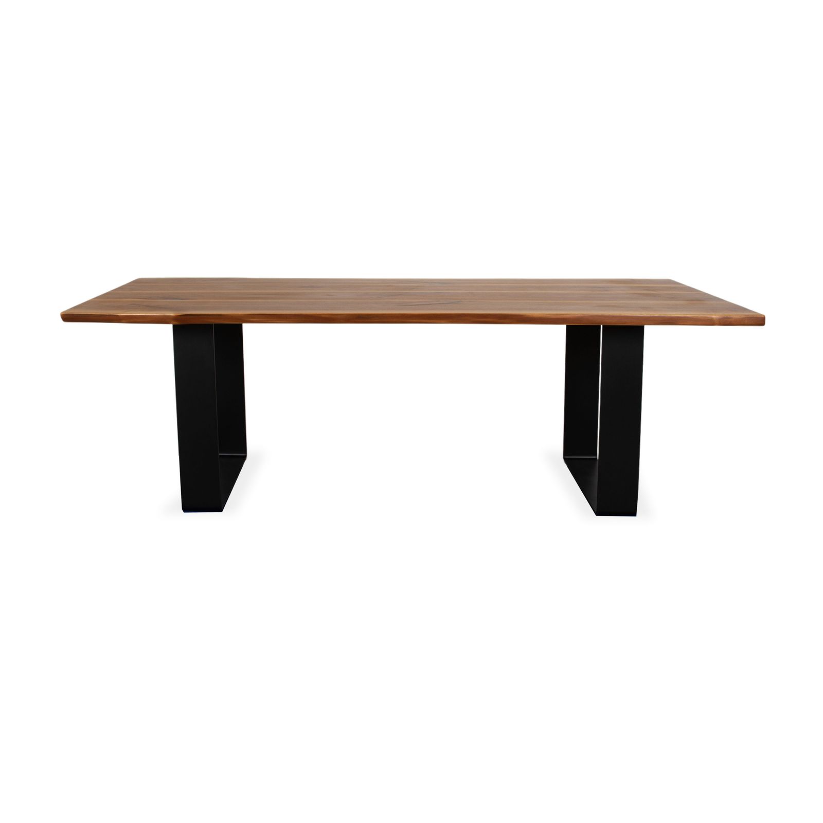 photo furniture Table à manger Rott Woodart en bois massif brun/noir, 240 x 100 cm