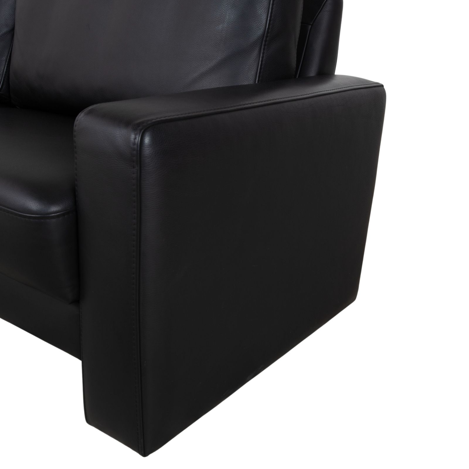 Gepade Systema Two Seater Leather Sofa Black photo 1452.0