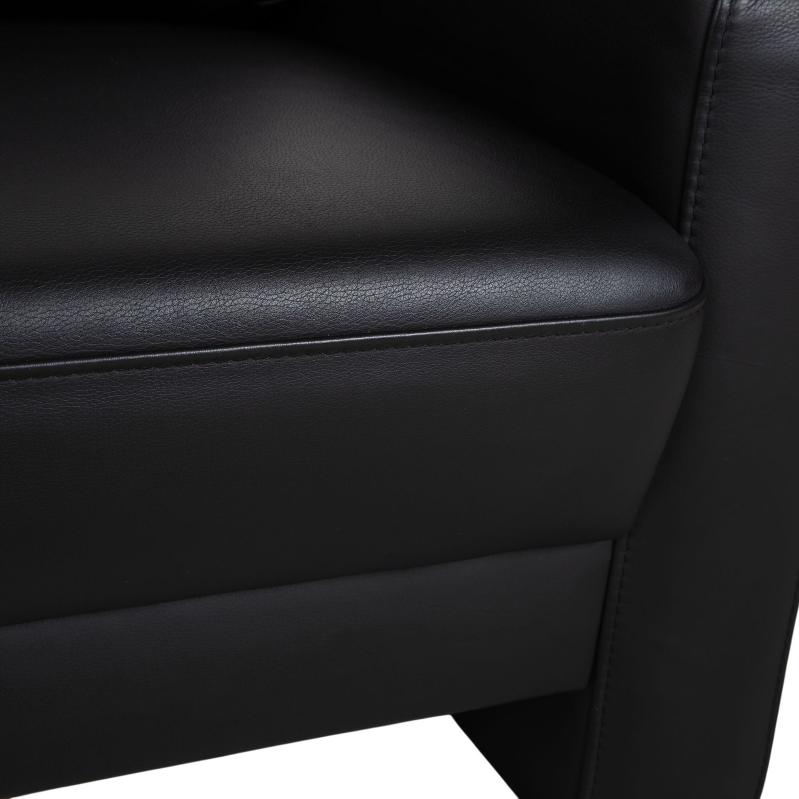 Gepade Systema Two Seater Leather Sofa Black photo vinterior
