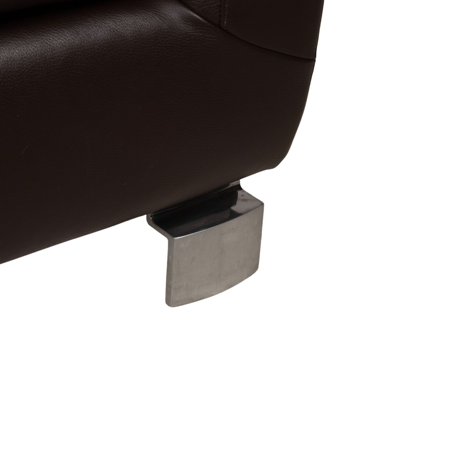 Fauteuil en cuir Willi Schillig brun photo Mobilier