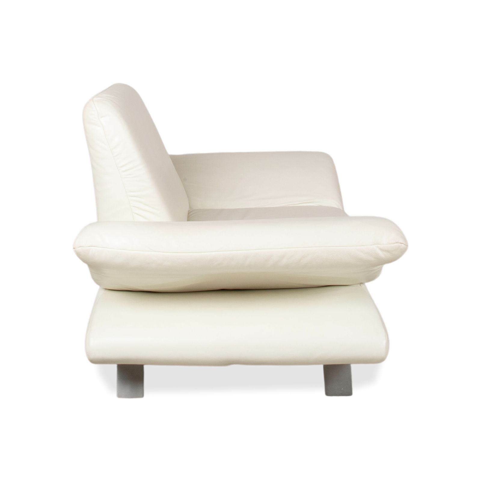 Mobilier Fauteuil Koinor Rossini en cuir blanc crème, fonction manuelle photo