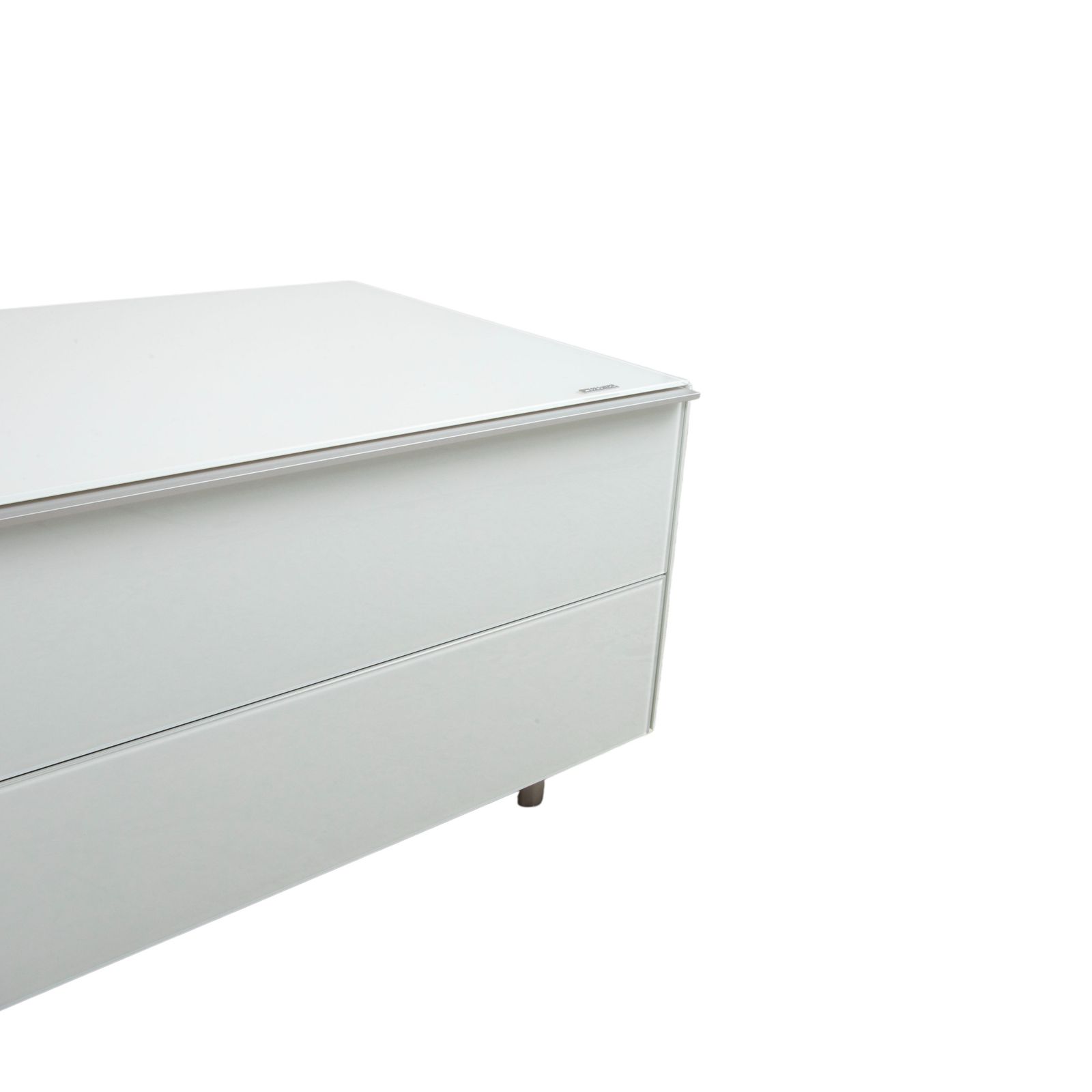 Buffet Spectral Glass blanc, fonction manuelle photo vinterior