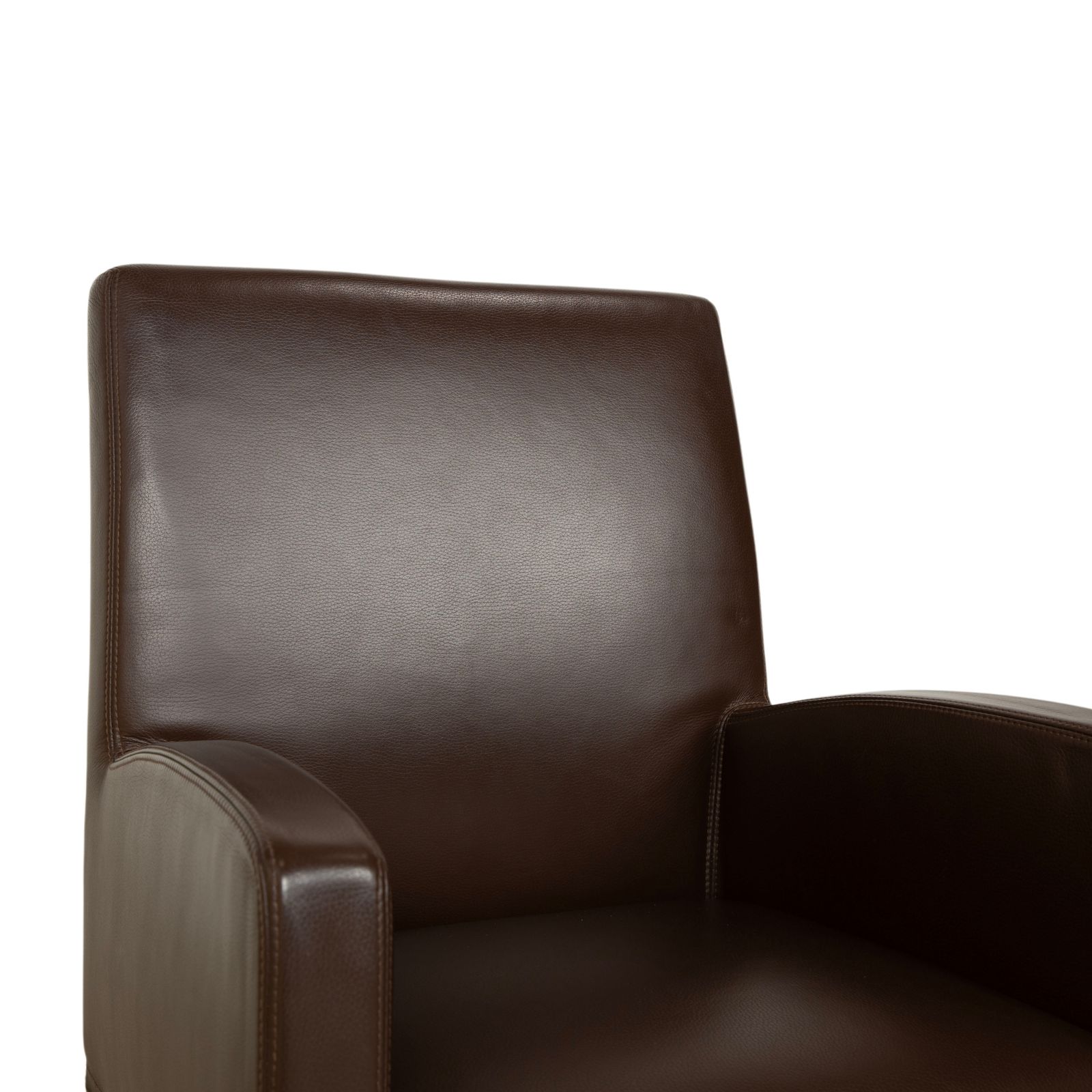 Set Of 6 Wittmann Berlin Leather Chairs, Brown/Dark Brown, For Dining Room photo vinterior