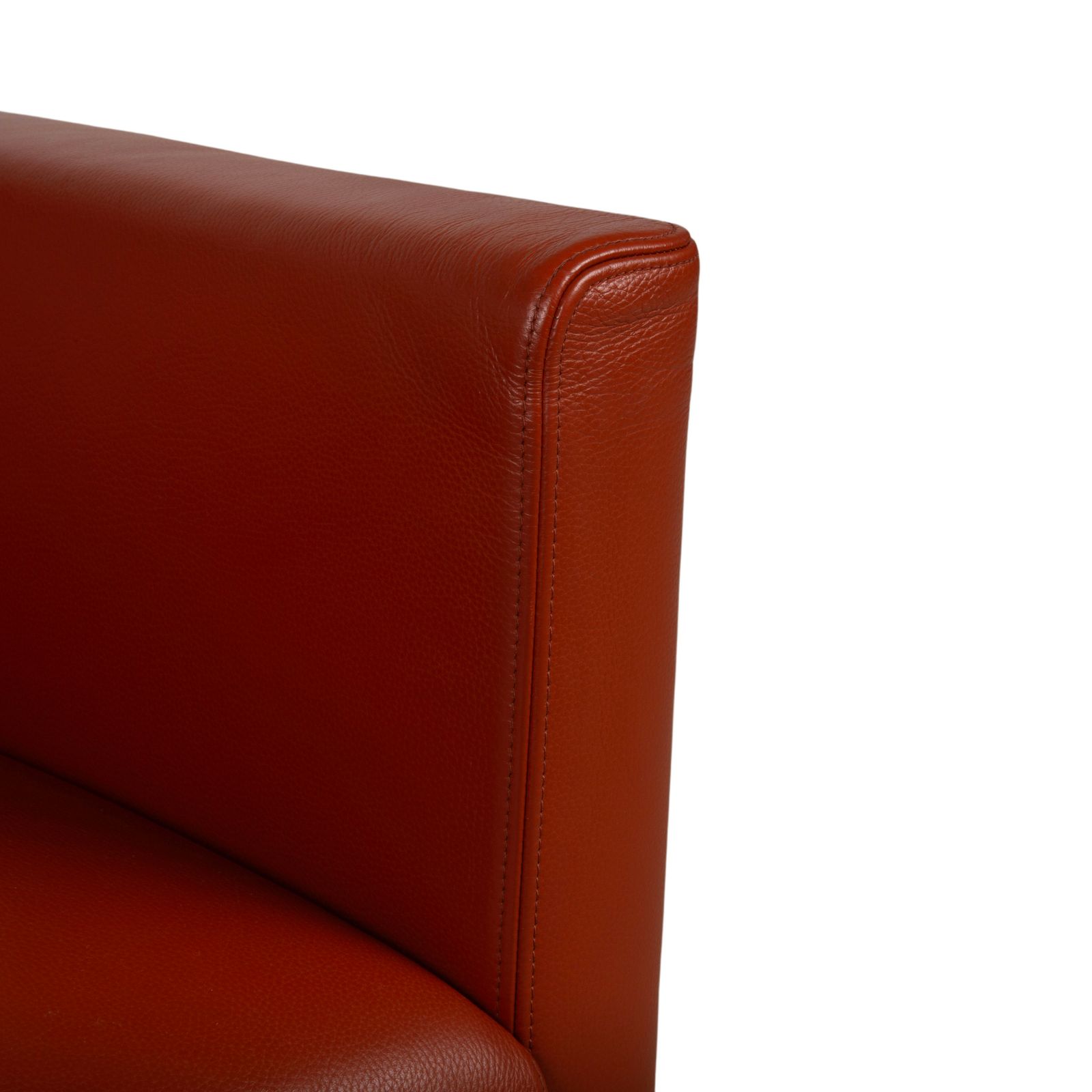 Fauteuil Walter Knoll Jason en cuir rouge photo for sale