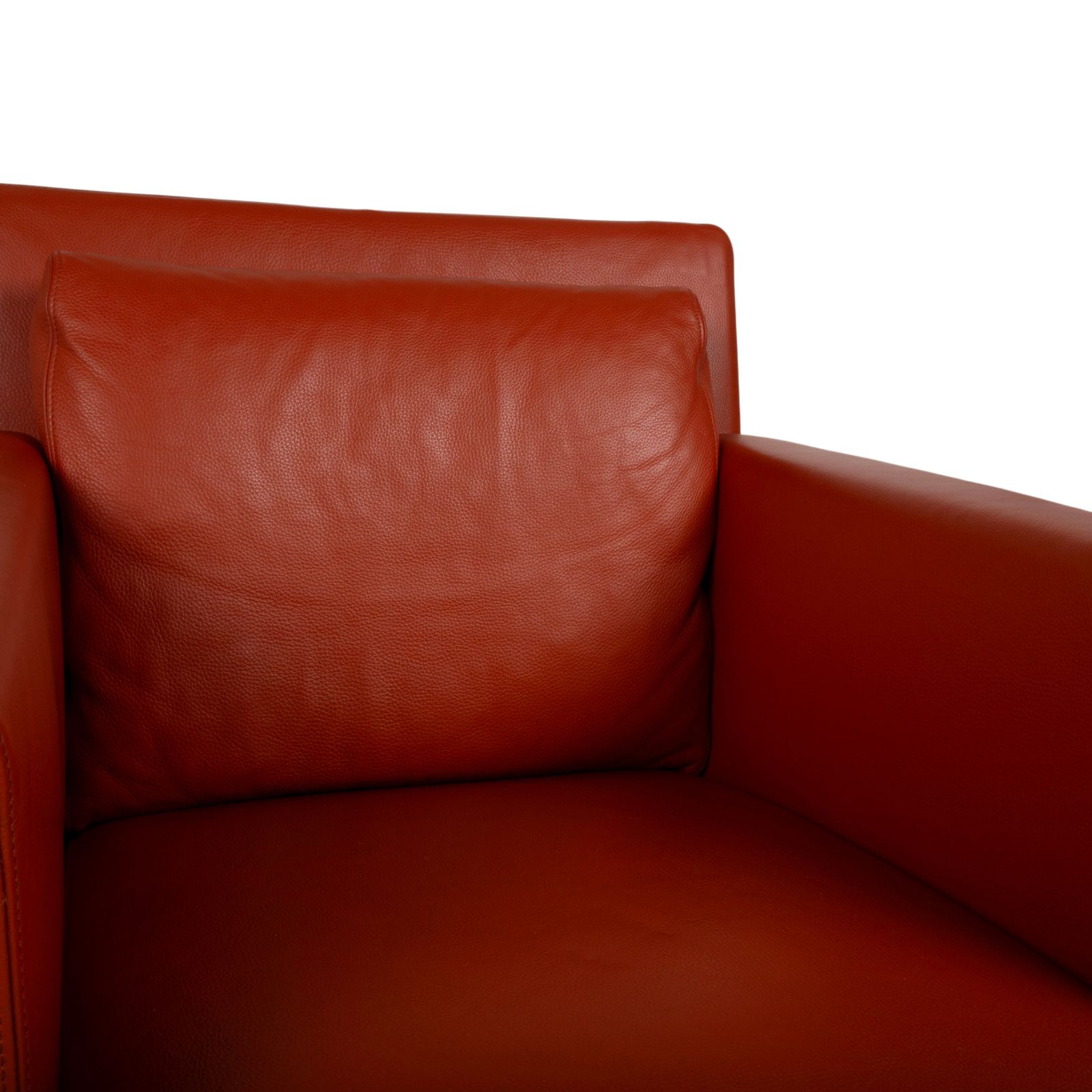 Fauteuil Walter Knoll Jason en cuir rouge photo Mobilier