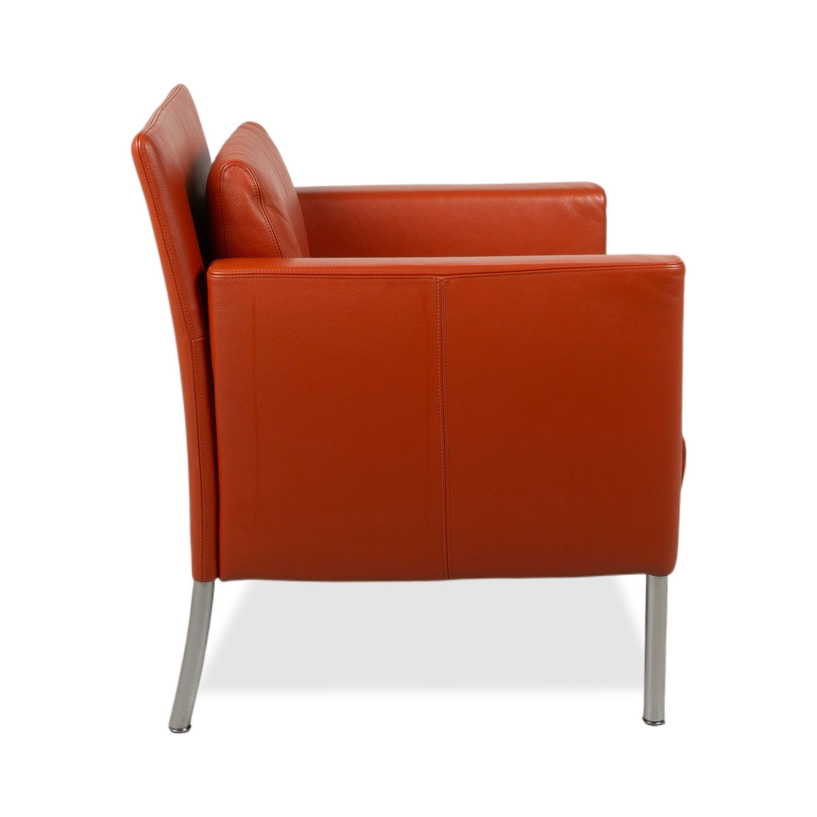 photo furniture Fauteuil Walter Knoll Jason en cuir rouge