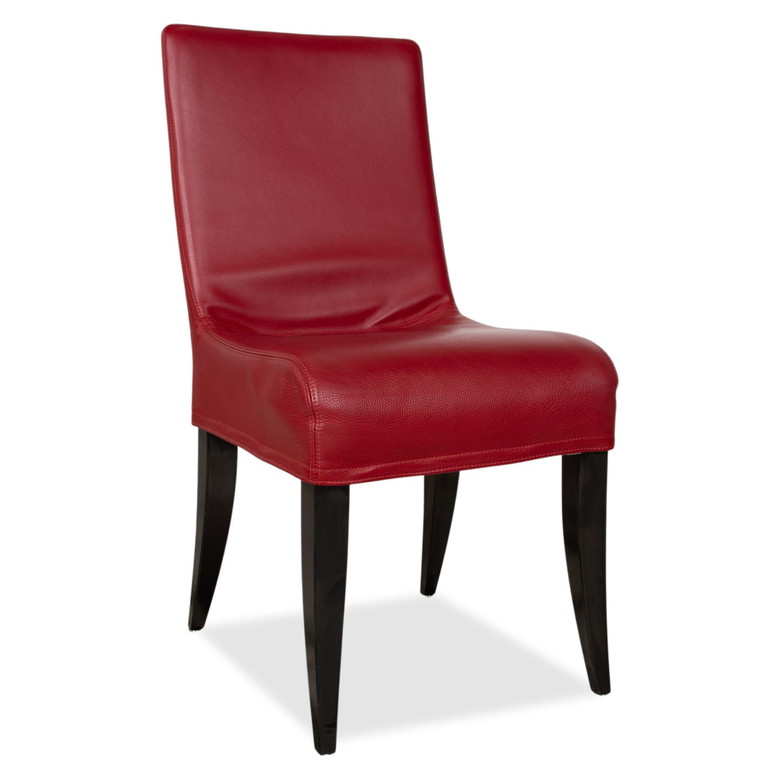 Lot de 6 chaises Wittmann Isis en cuir rouge, pour salle à manger photo for sale