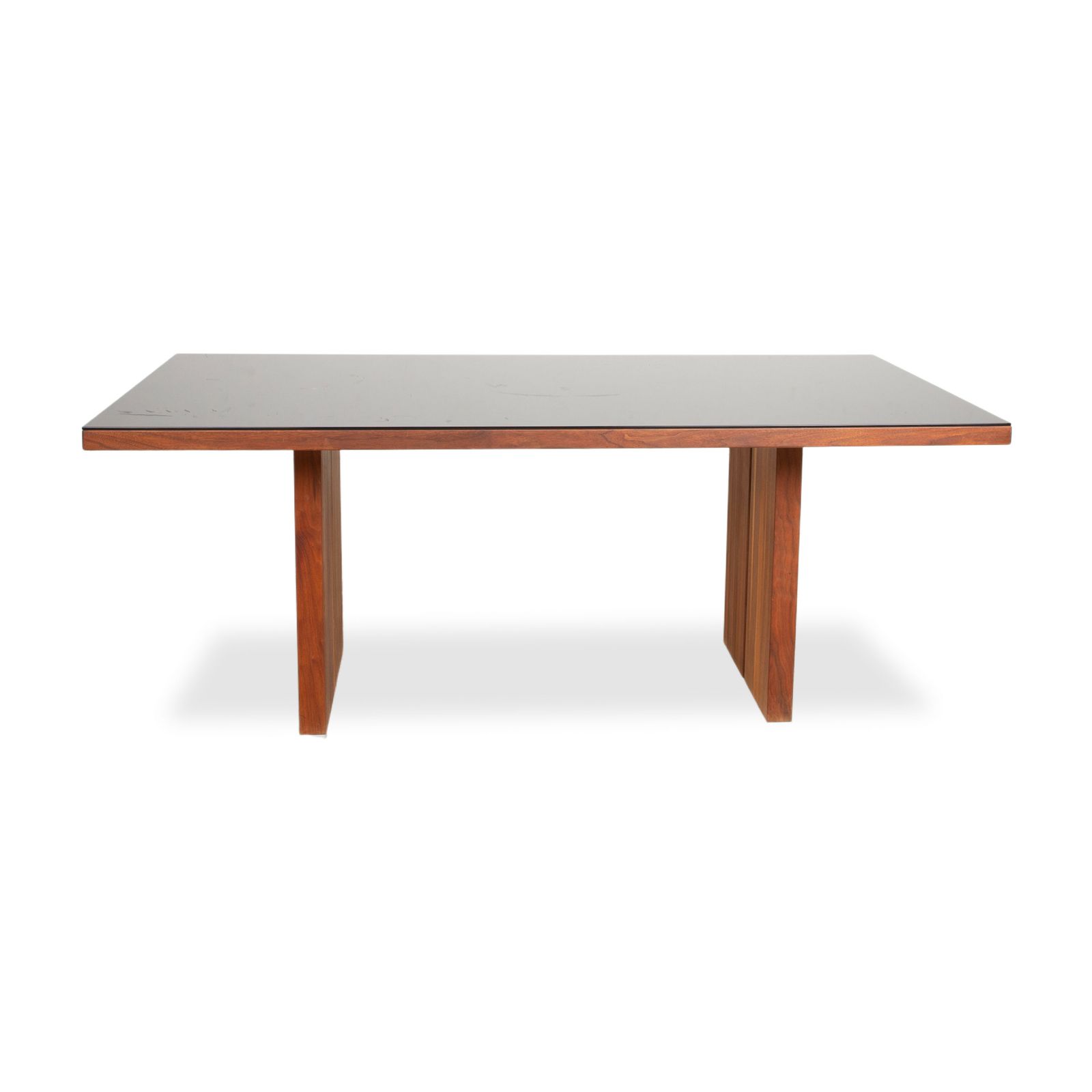 photo furniture Table à manger Rolf Benz, bois et verre, noire et marron, 190 x 100 cm