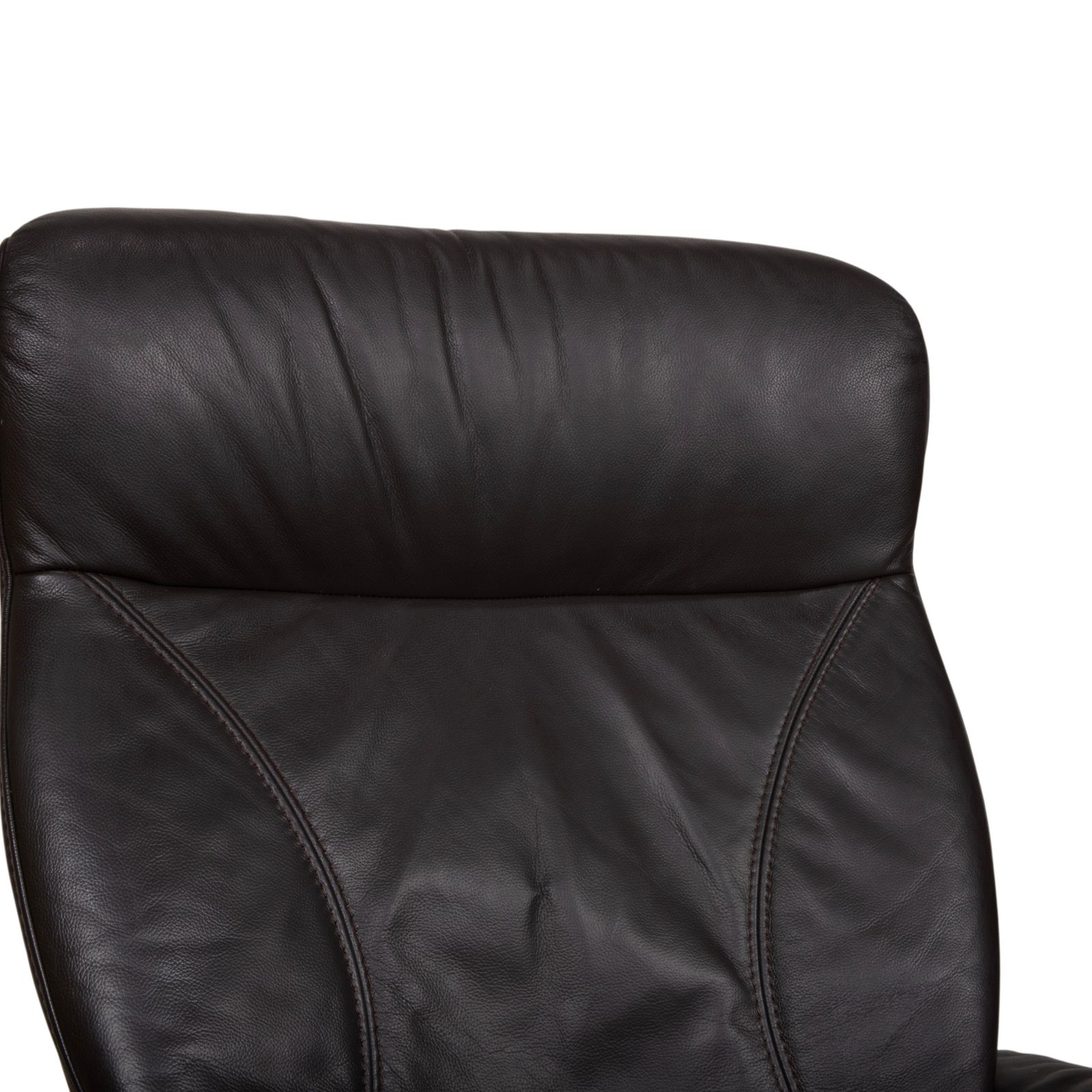 Fauteuil Himolla Cumuly en cuir gris anthracite, fonction manuelle inclinable photo buy