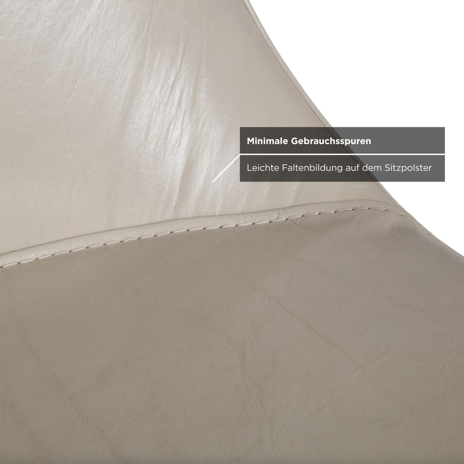 Ensemble de 8 chaises Baxter Paloma en cuir, beige, blanc, chrome, salle à manger photo buy
