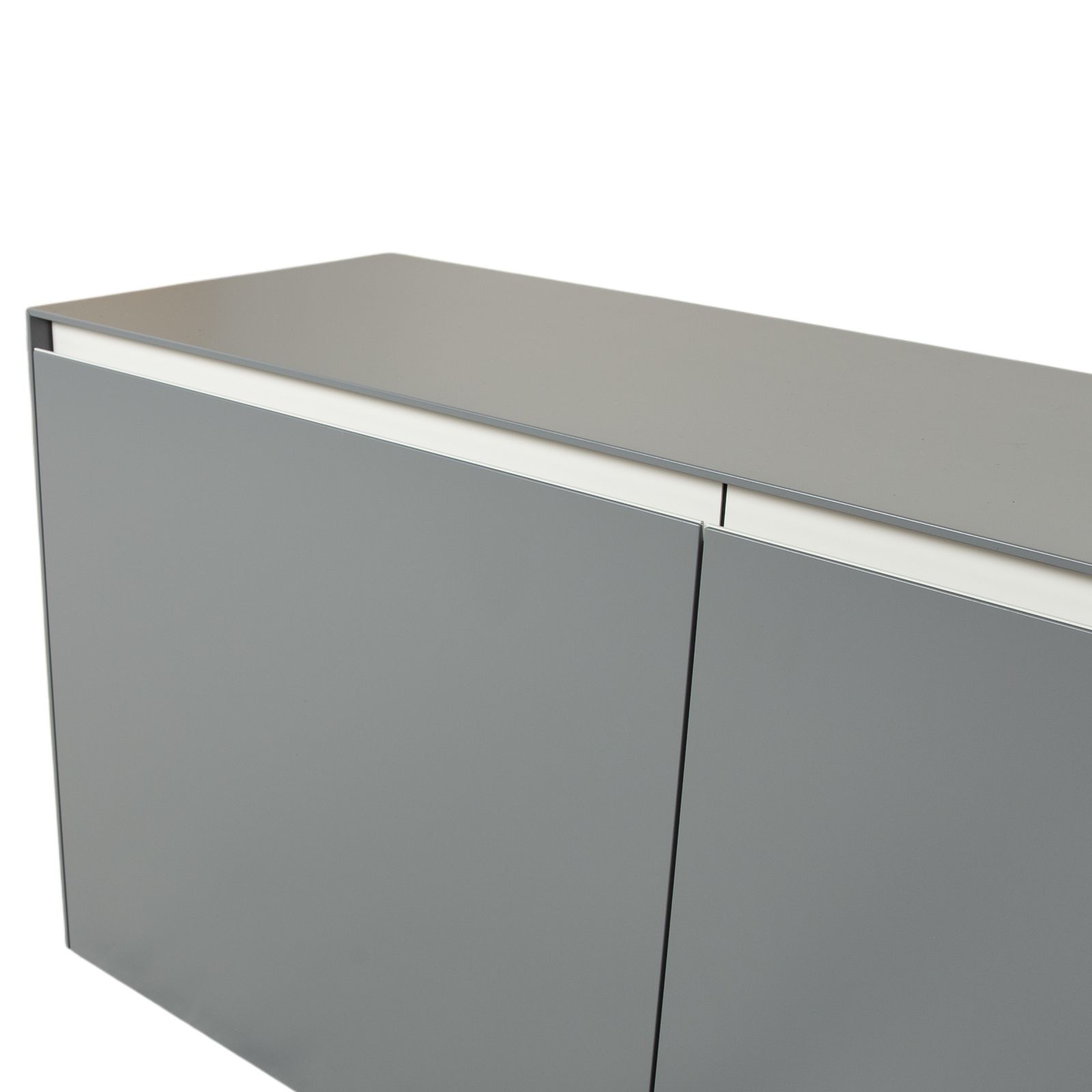 photo furniture Buffet mural Piure Nex en bois gris