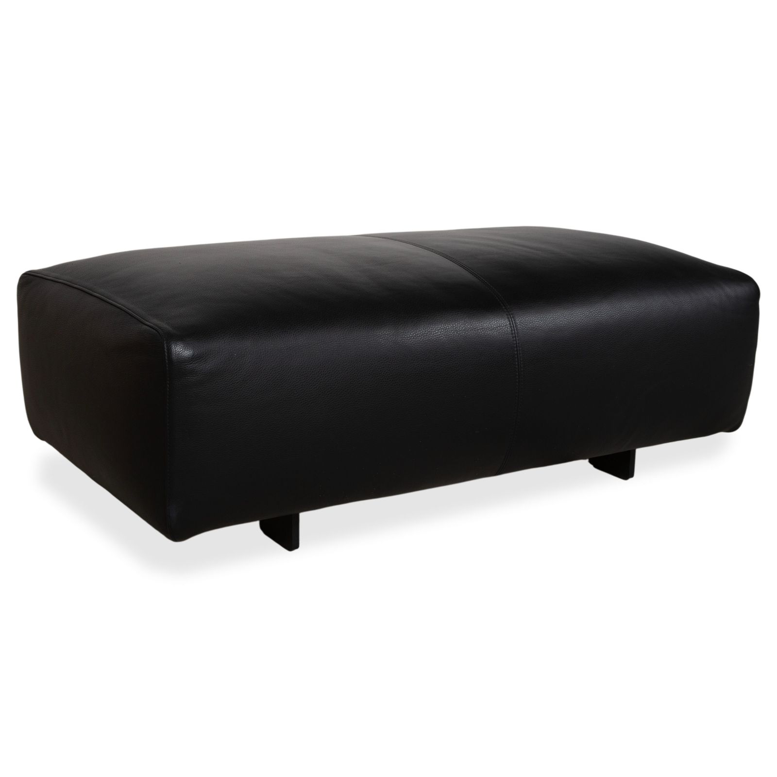 Pouf Cor Moss en cuir noir