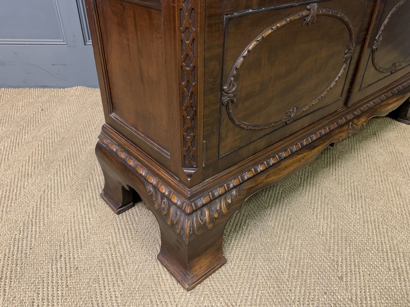 photo for sale Chippendale Stye Mahogany Display Cabinet