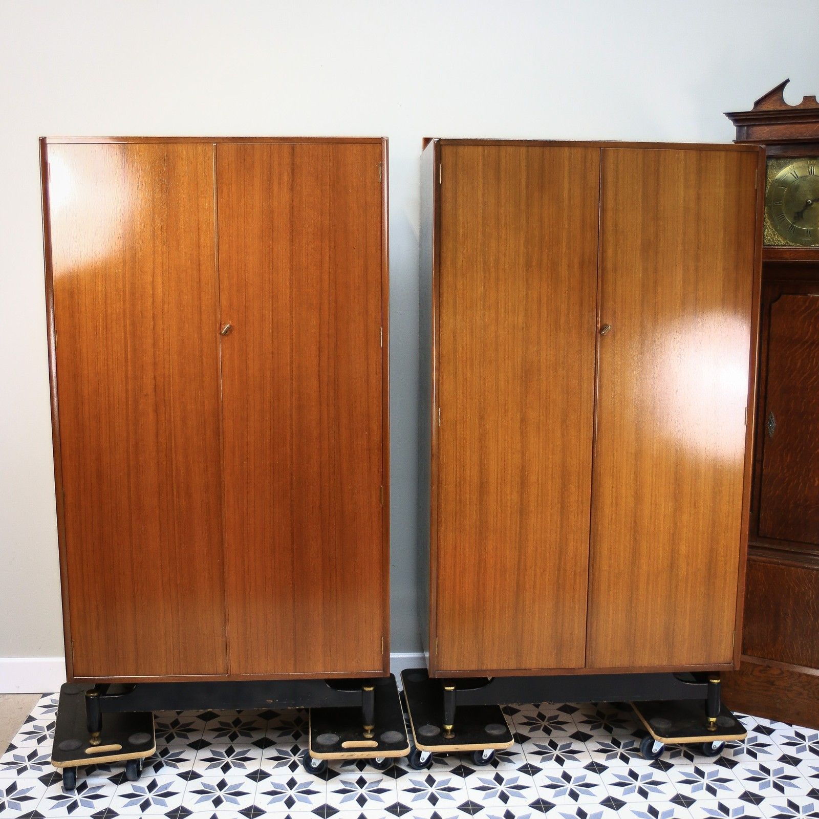 A Pair Of G Plan Tola And Black His And Hers Wardrobes Librenza Range 1960s photo furniture