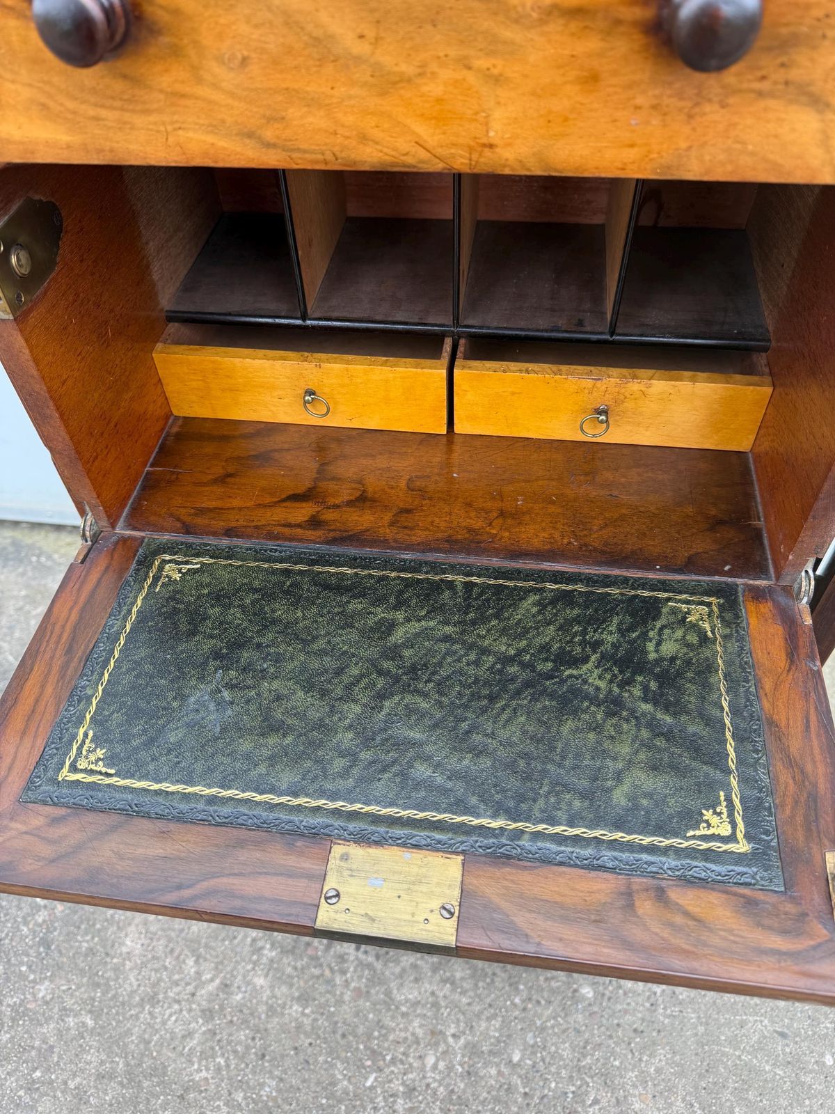 850.0 Victorian Mahogany Wellington Chest Of Drawers With Secretaire photo