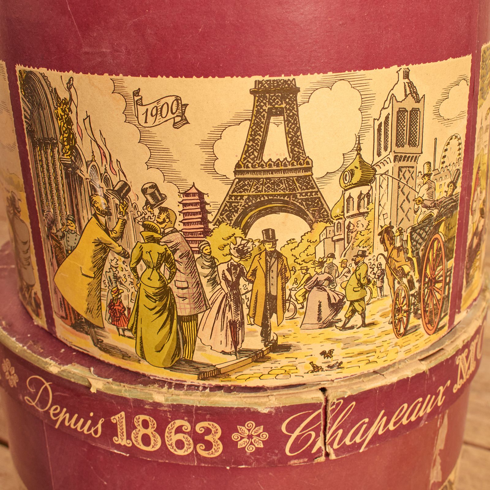 Set Of Three 19th Century French Hat Boxes photo for sale
