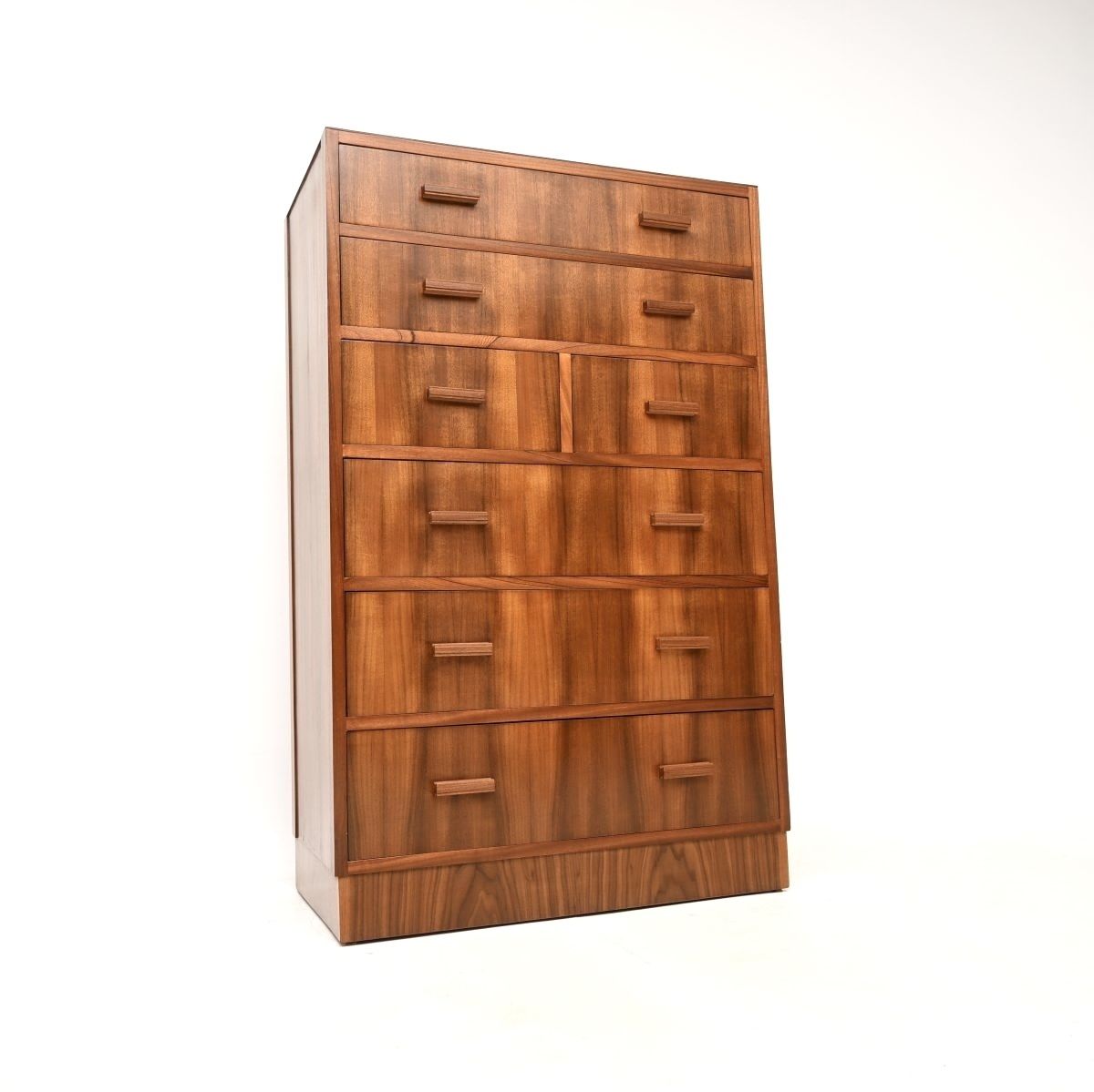 Art Deco Figured Walnut Chest Of Drawers