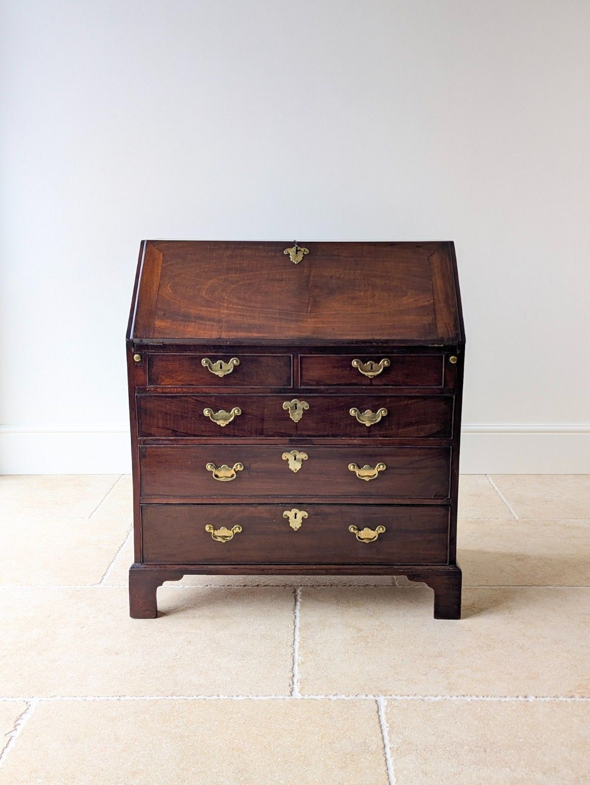 Antique George III Mahogany Bureau C.1770