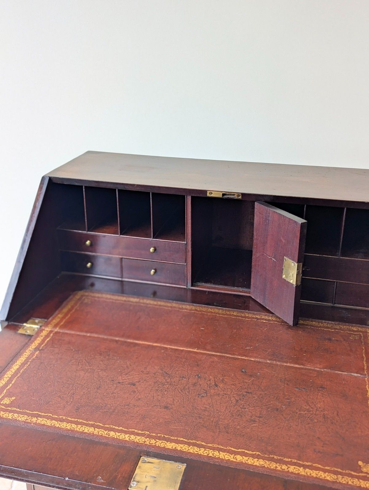 photo buy Antique George III Mahogany Bureau C.1770