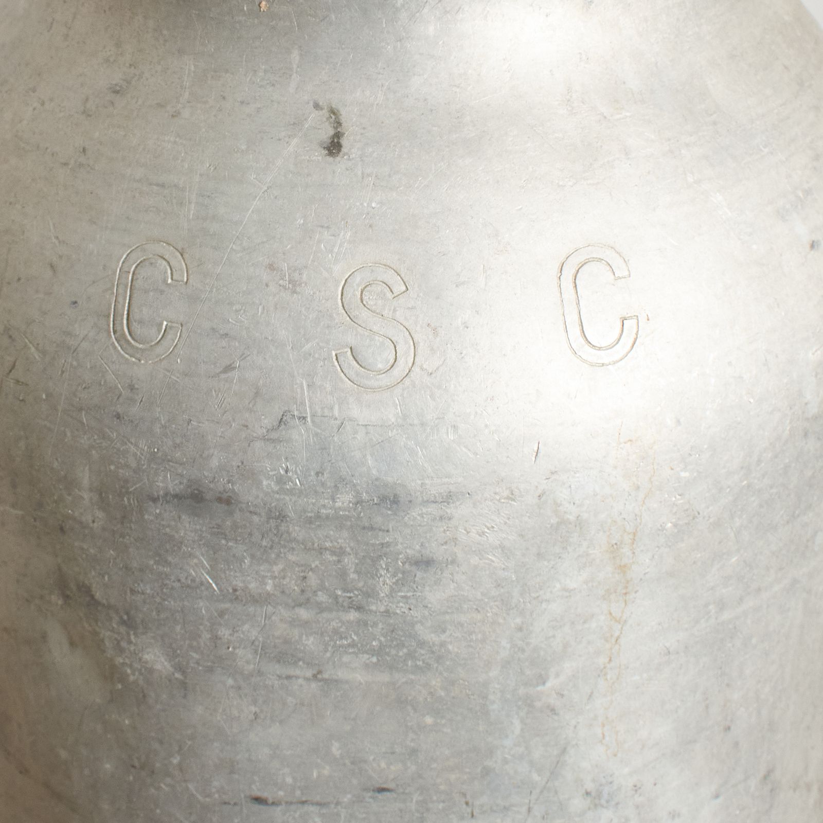 Antique French Aluminium Milk Churn  F photo for sale