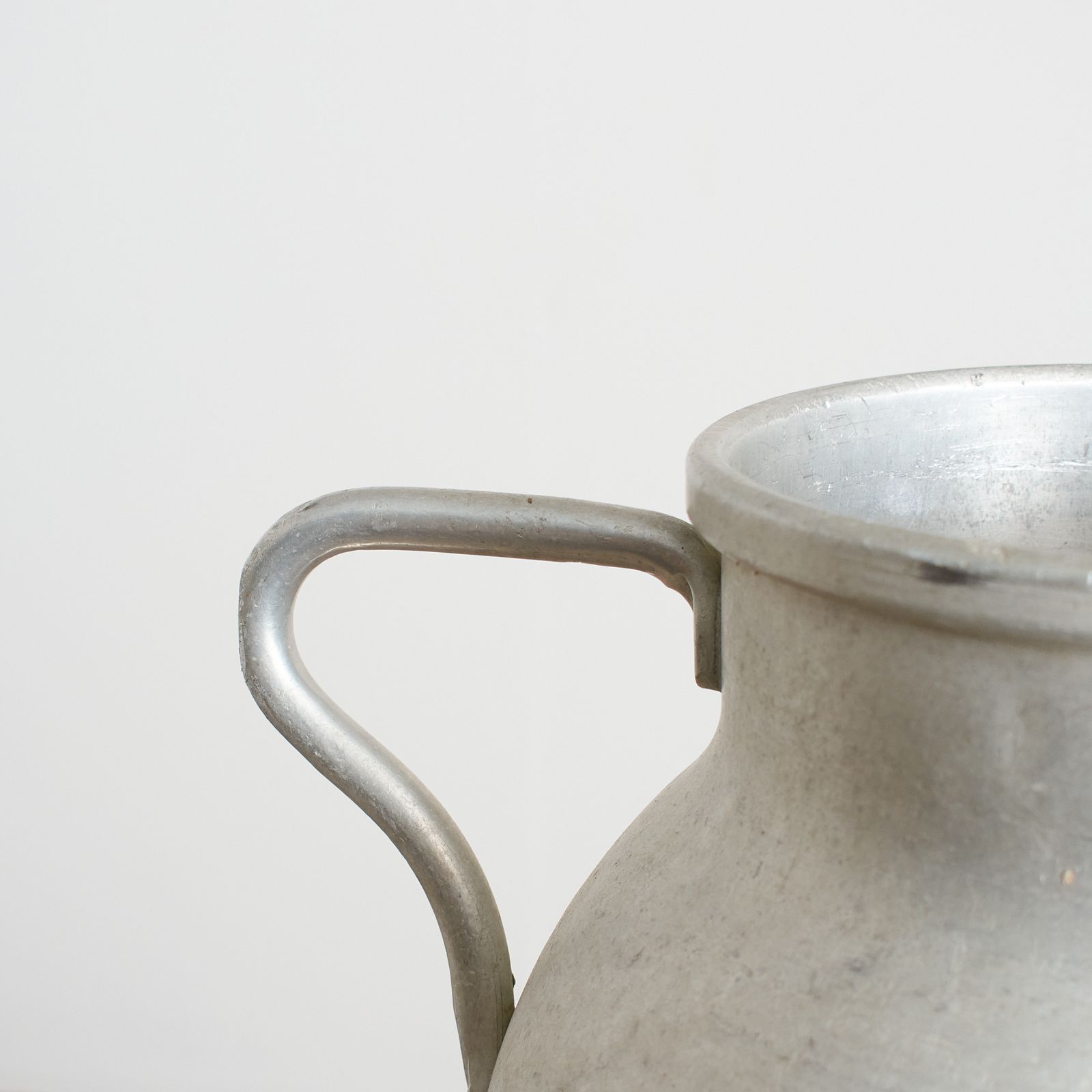 Antique French Aluminium Milk Churn  F photo Home Decor