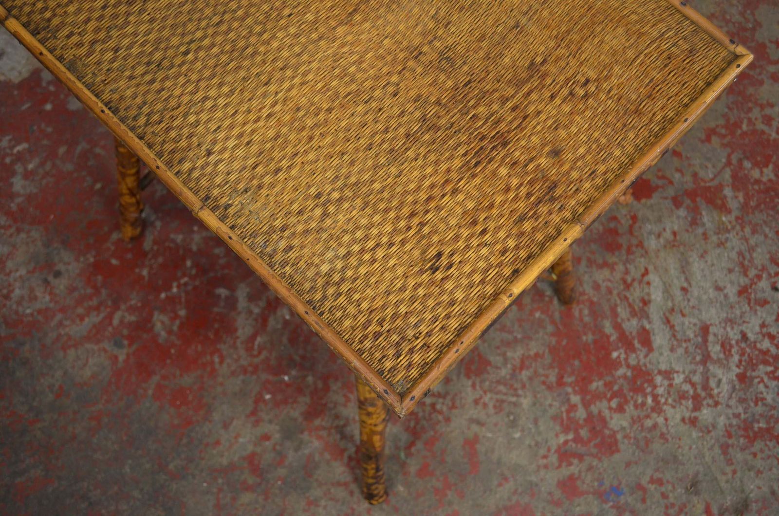 Antique Aesthetic Movement Bamboo Side Table photo for sale