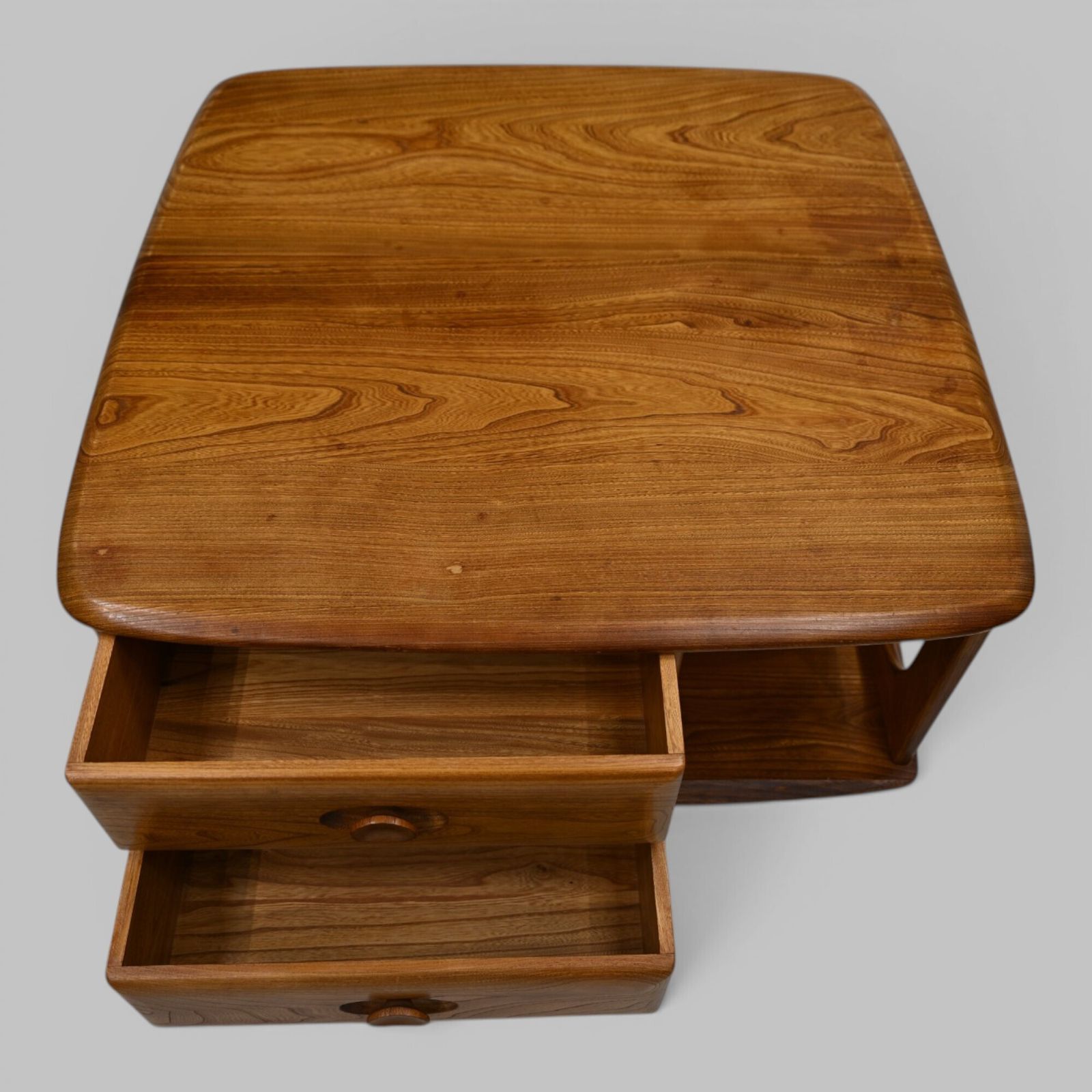 Furniture Ercol Pandora Coffee Table 2 Drawers Natural Waxed Finish Free Uk Delivery* photo