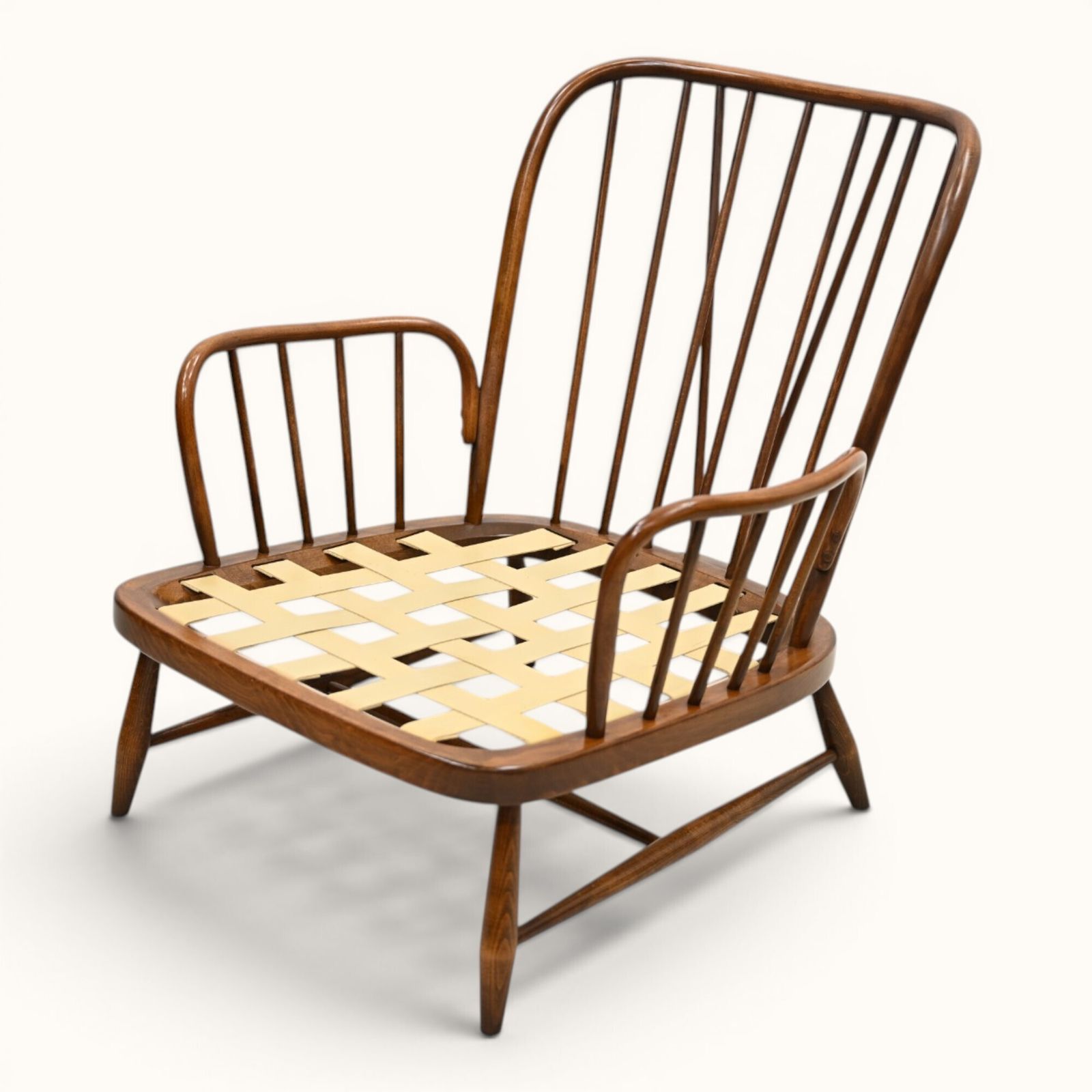 photo vinterior Ercol Jubilee Easy Armchair New Upholstery And Webbing Free Uk Delivery*