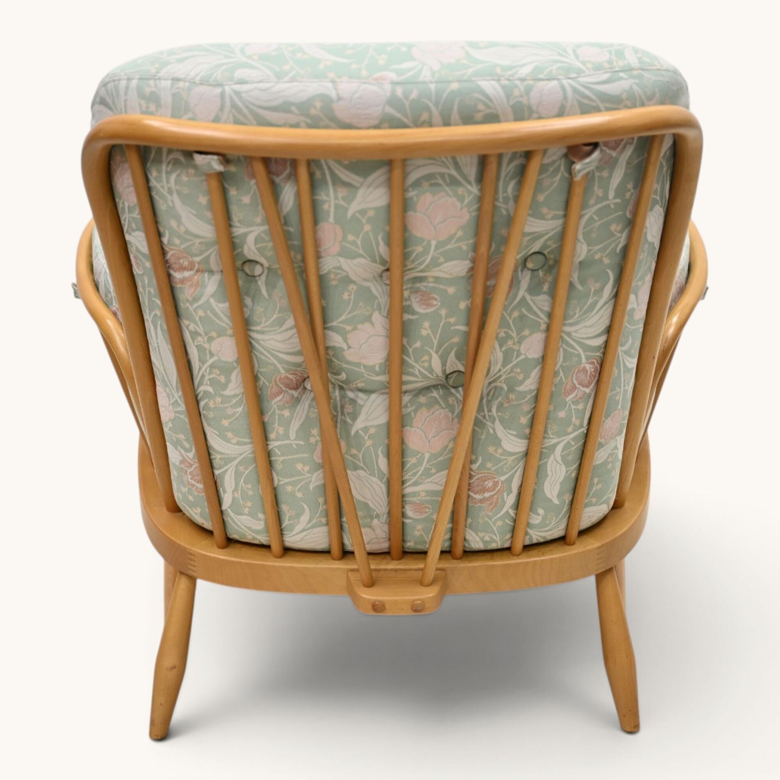 Ercol Windsor Easy Chair Model 766 1970s Light Finish New Webbing Free Delivery photo 487.0