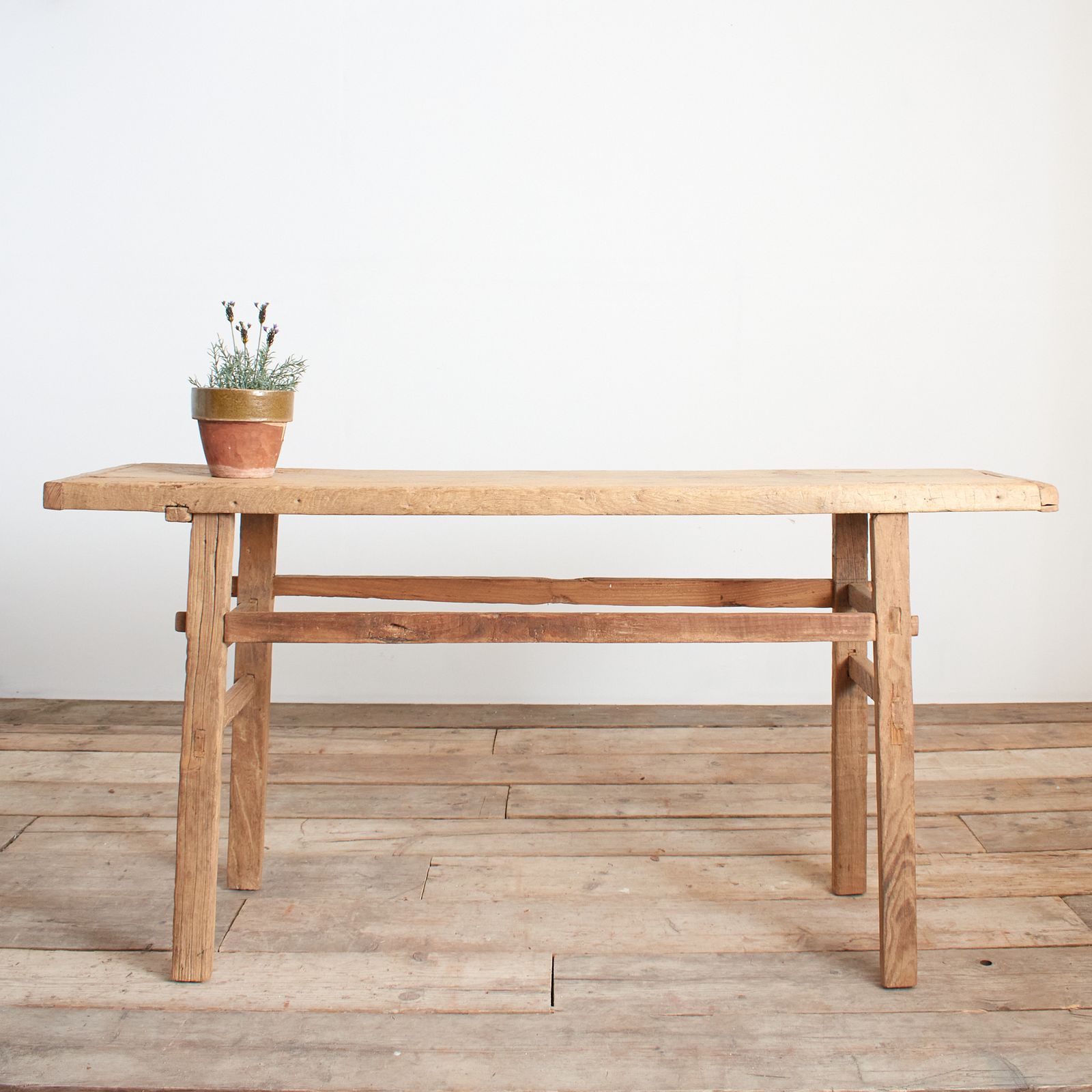 Antique Rustic Elm Console Table – Bd photo furniture