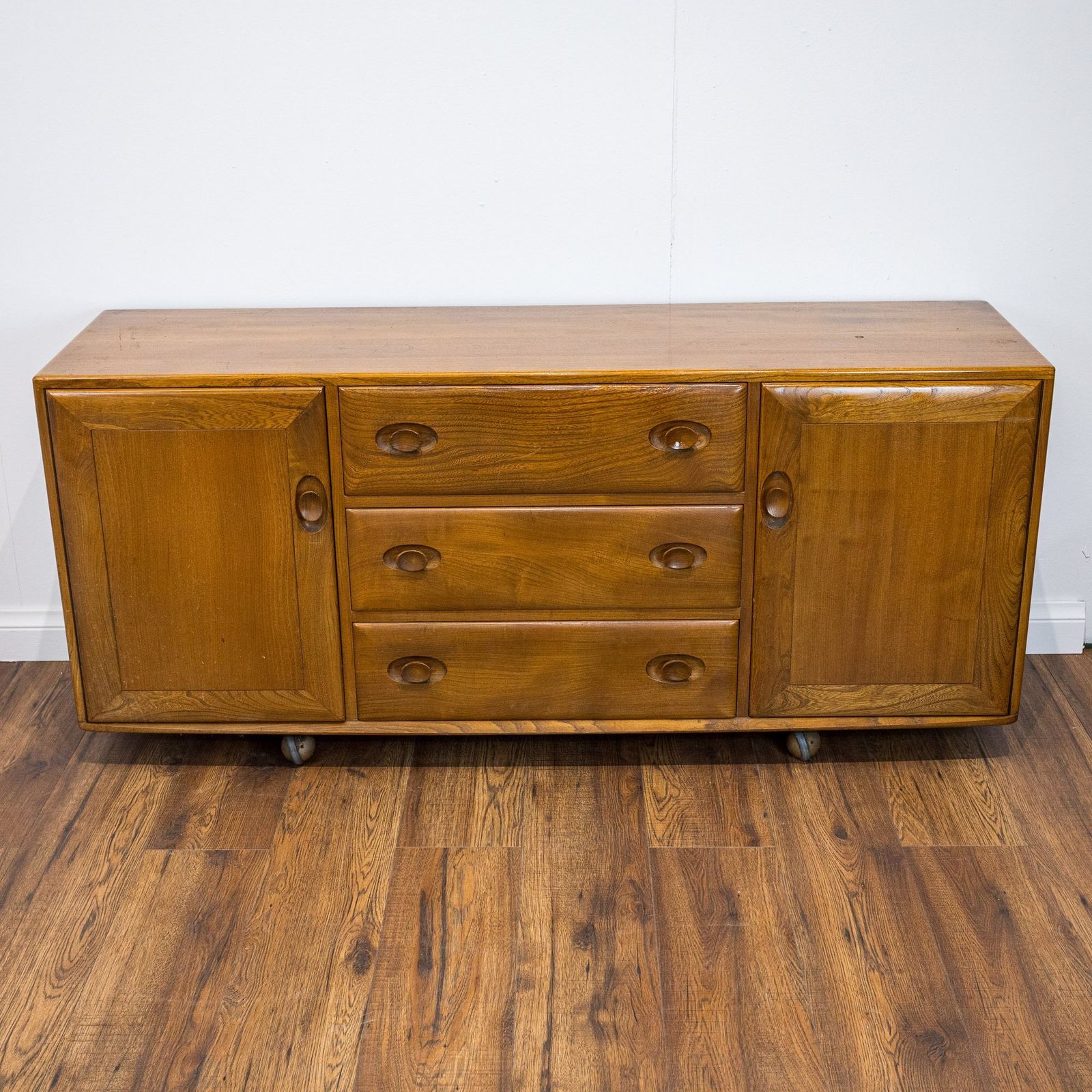 Ercol Windsor Elm Sideboard Model 455 photo for sale