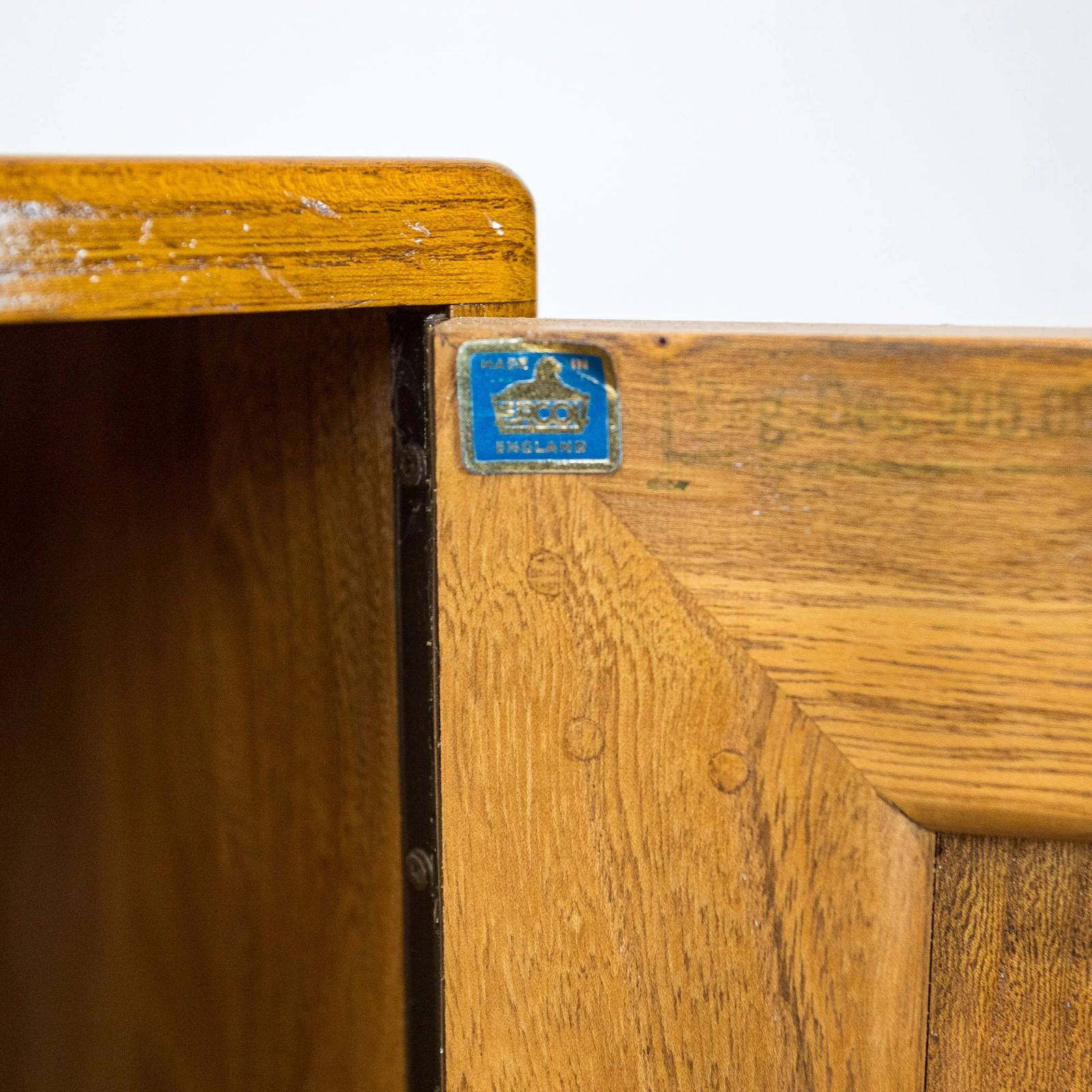 595.0 Ercol Windsor Elm Sideboard Model 455 photo