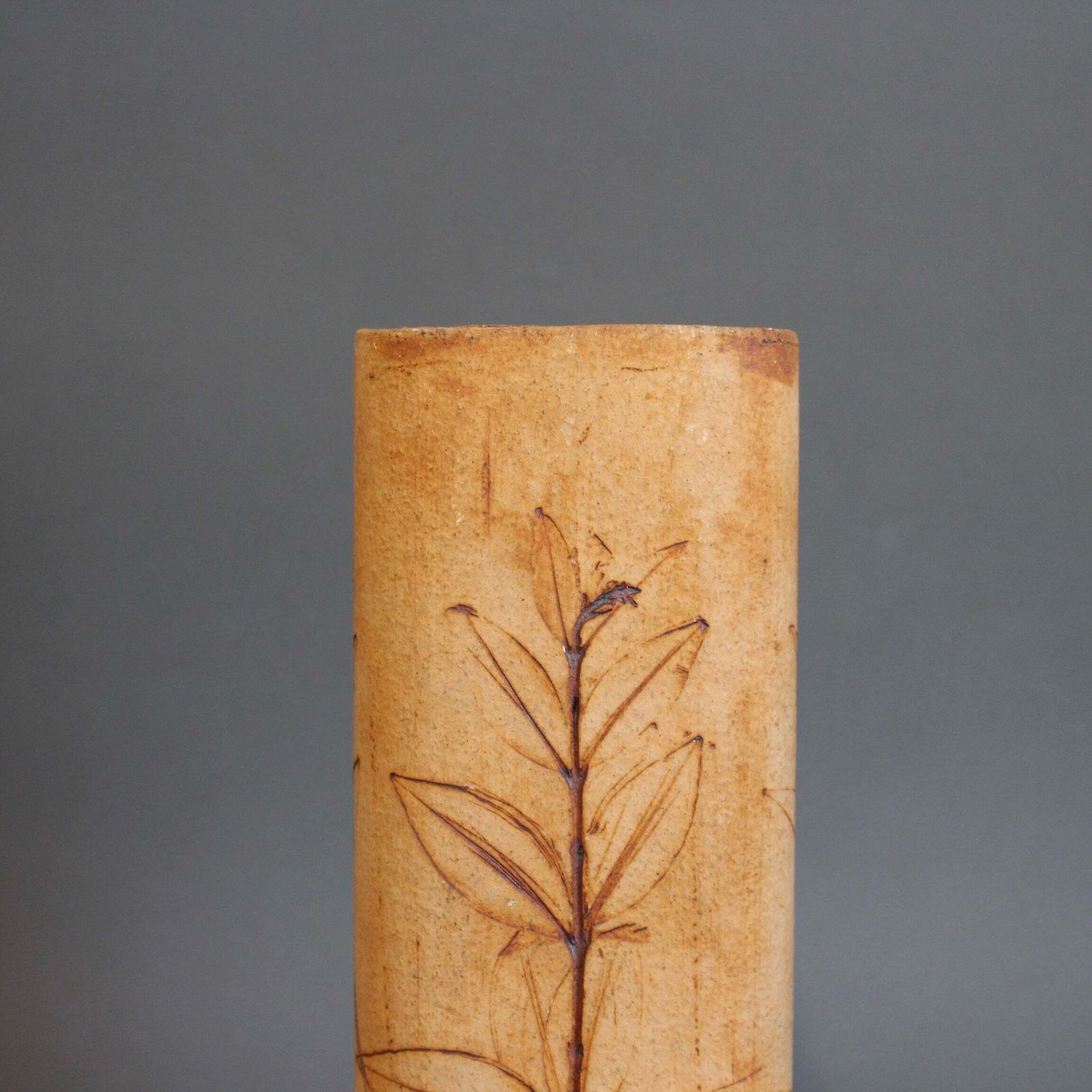 540.0 French Stoneware Vase By Raymonde Leduc (Circa 1960s 70s) photo