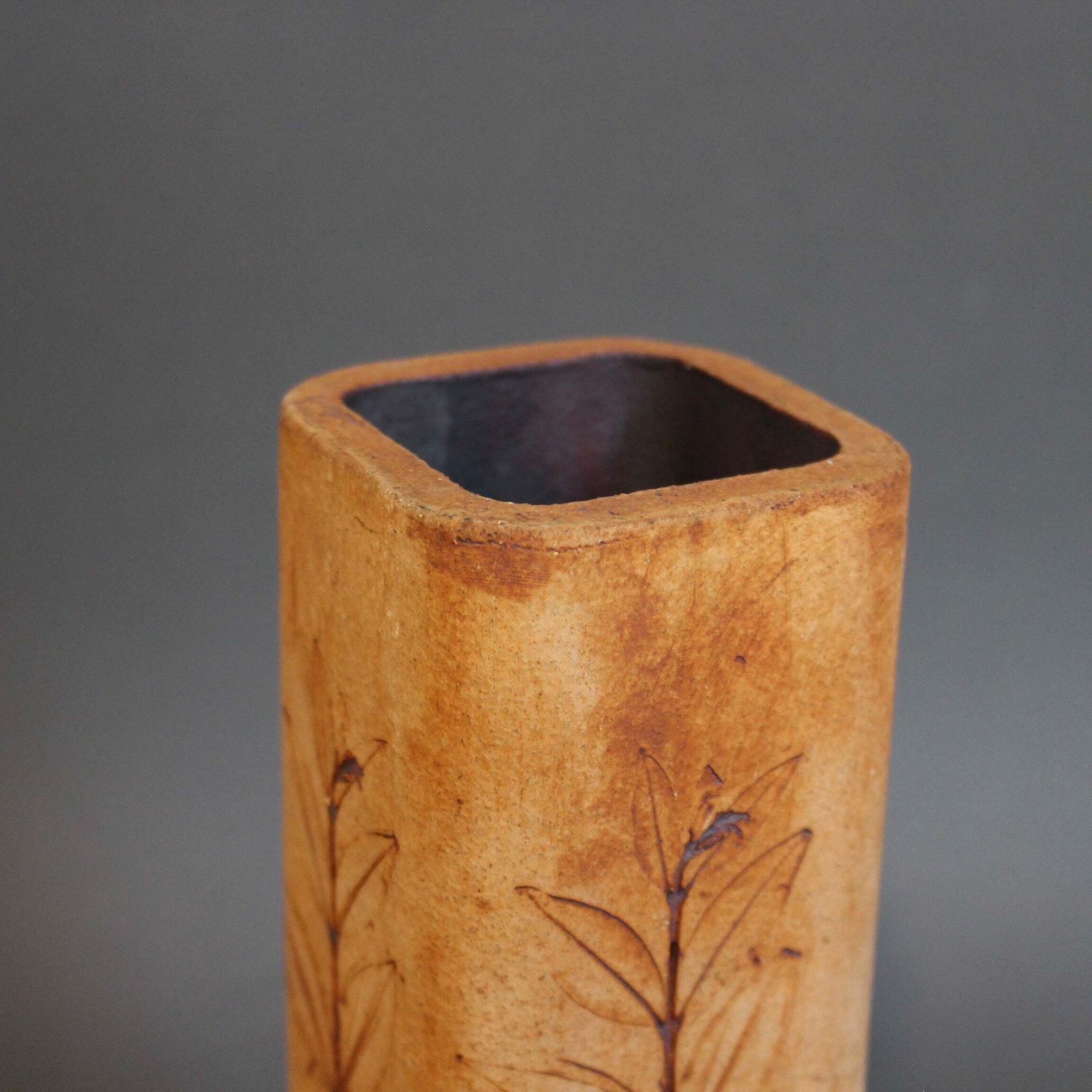 photo buy French Stoneware Vase By Raymonde Leduc (Circa 1960s 70s)