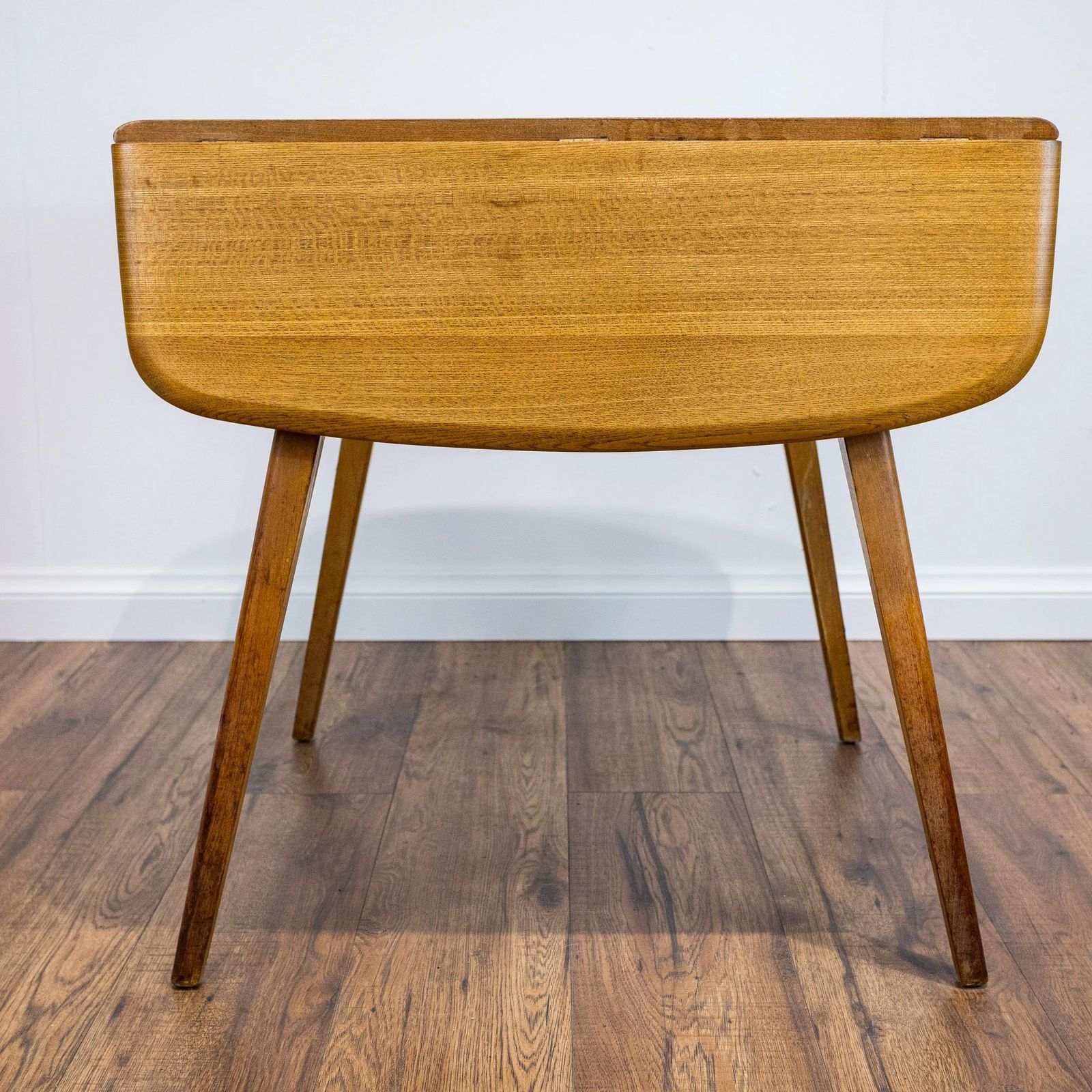Ercol Blonde Elm Windsor Drop Leaf Dining Table Model 492 photo vintage