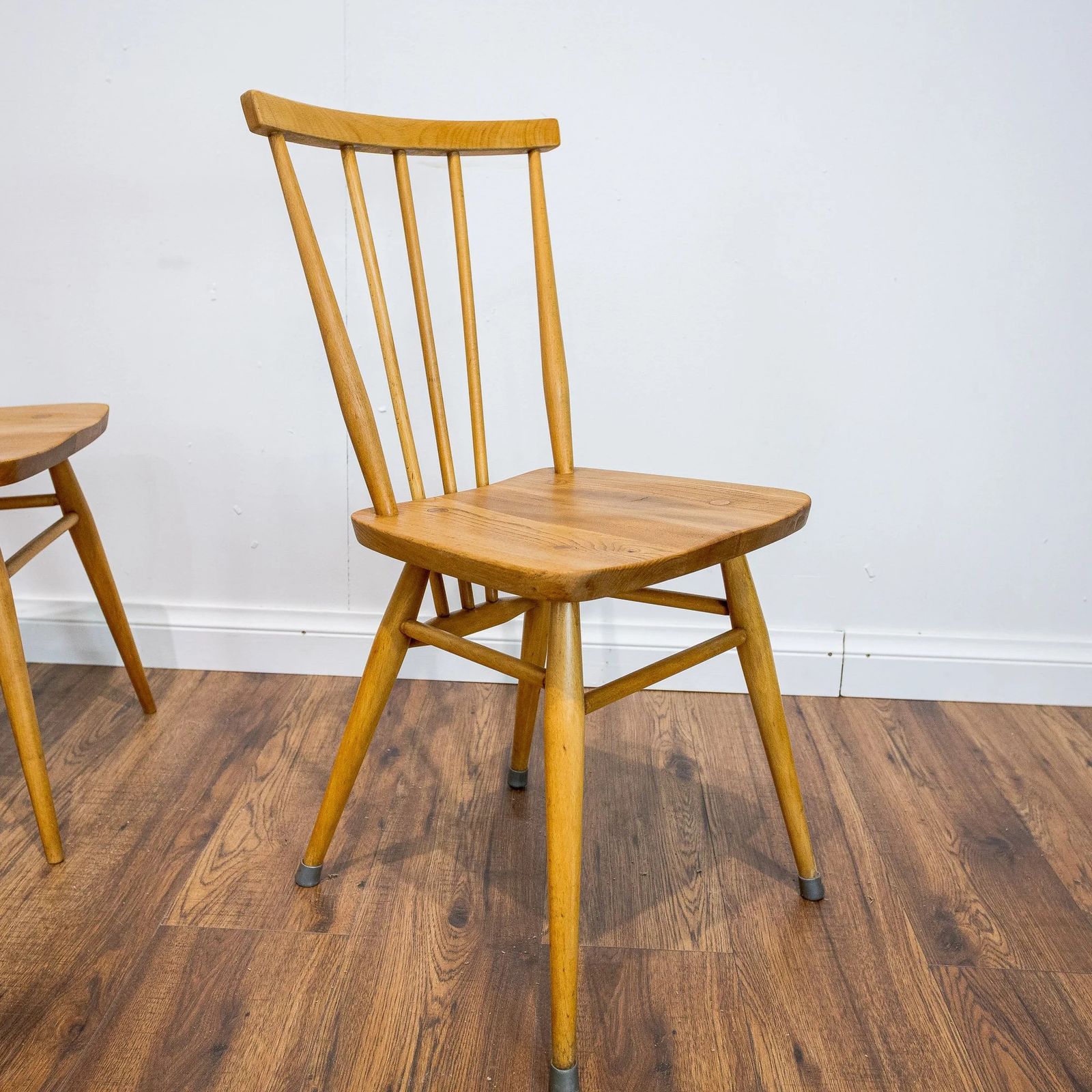Ercol Model 391 Blue Label Elm And Beech Dining Chairs – Set Of 4 photo 495.0