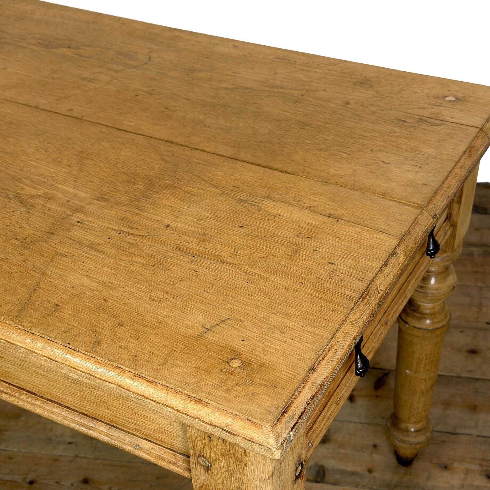 photo furniture Antique Light Oak Kitchen Table | Kitchen Table | Antique Dining Table | Antique Pine Tables