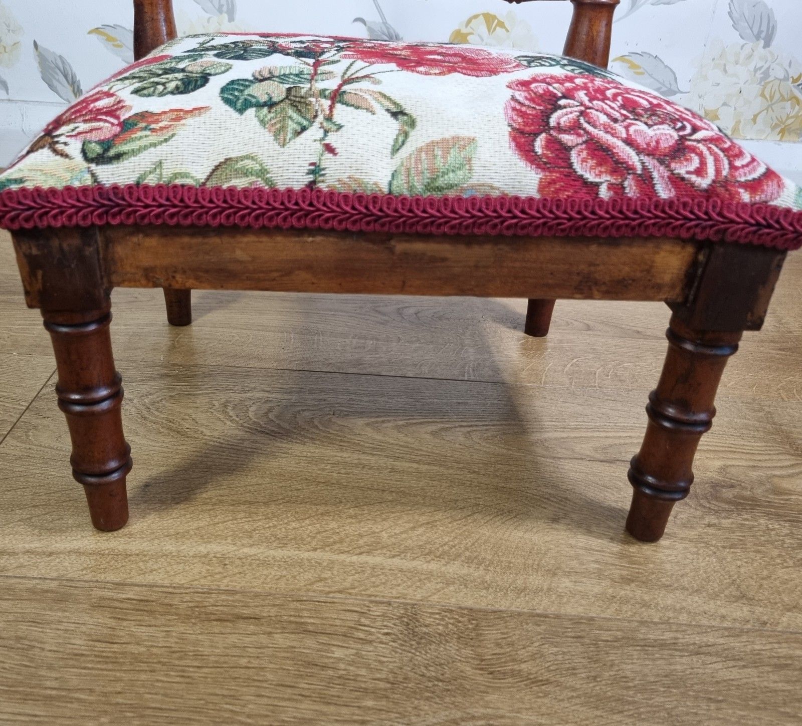 photo furniture Small Antique French Faux Bamboo Wooden Chair Display Teddy Dolls Low Child Size