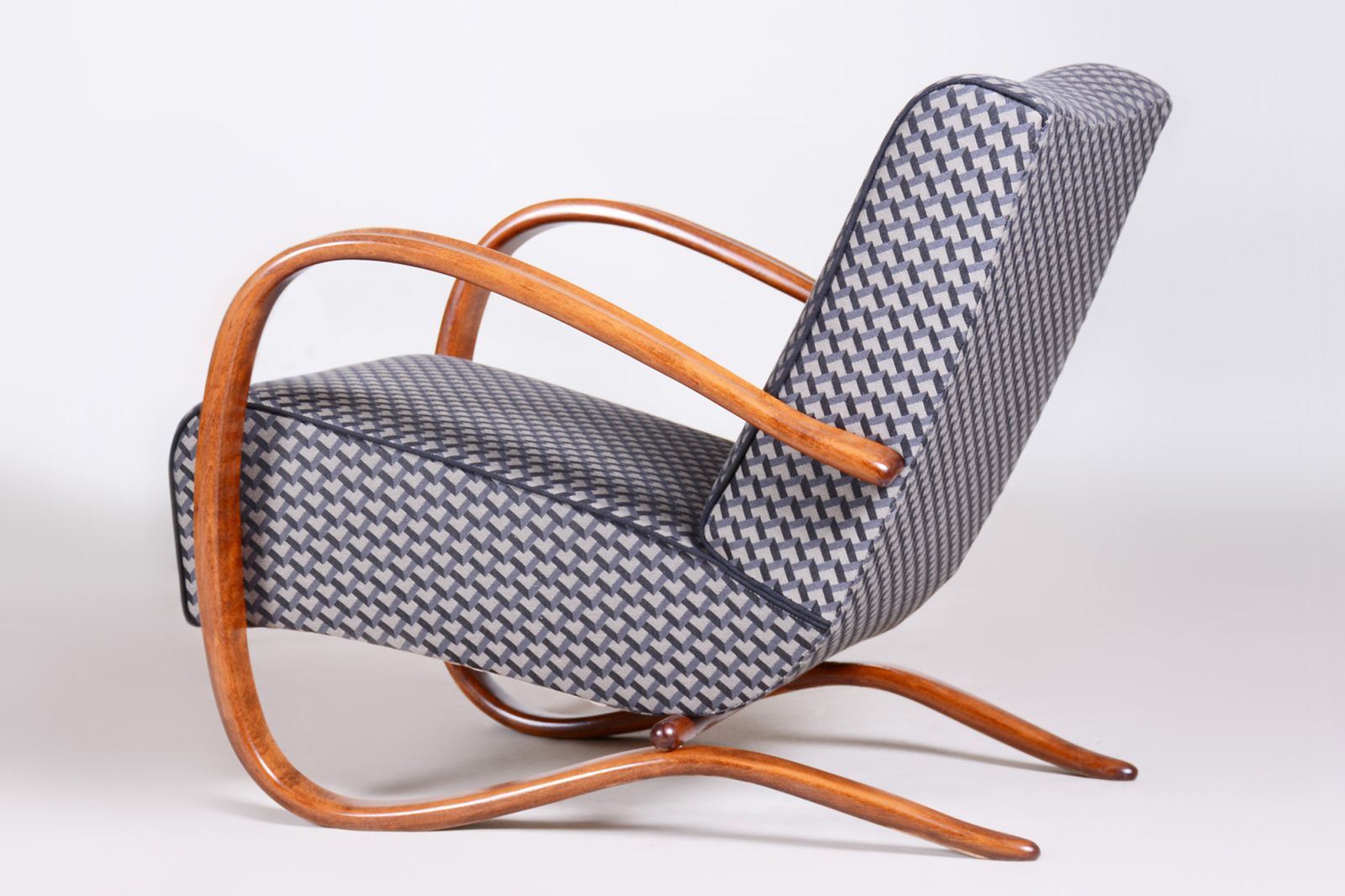 Restored Art Deco Armchair, By J. Halabala For Up Zavody, Beech, Czech, 1930s photo buy