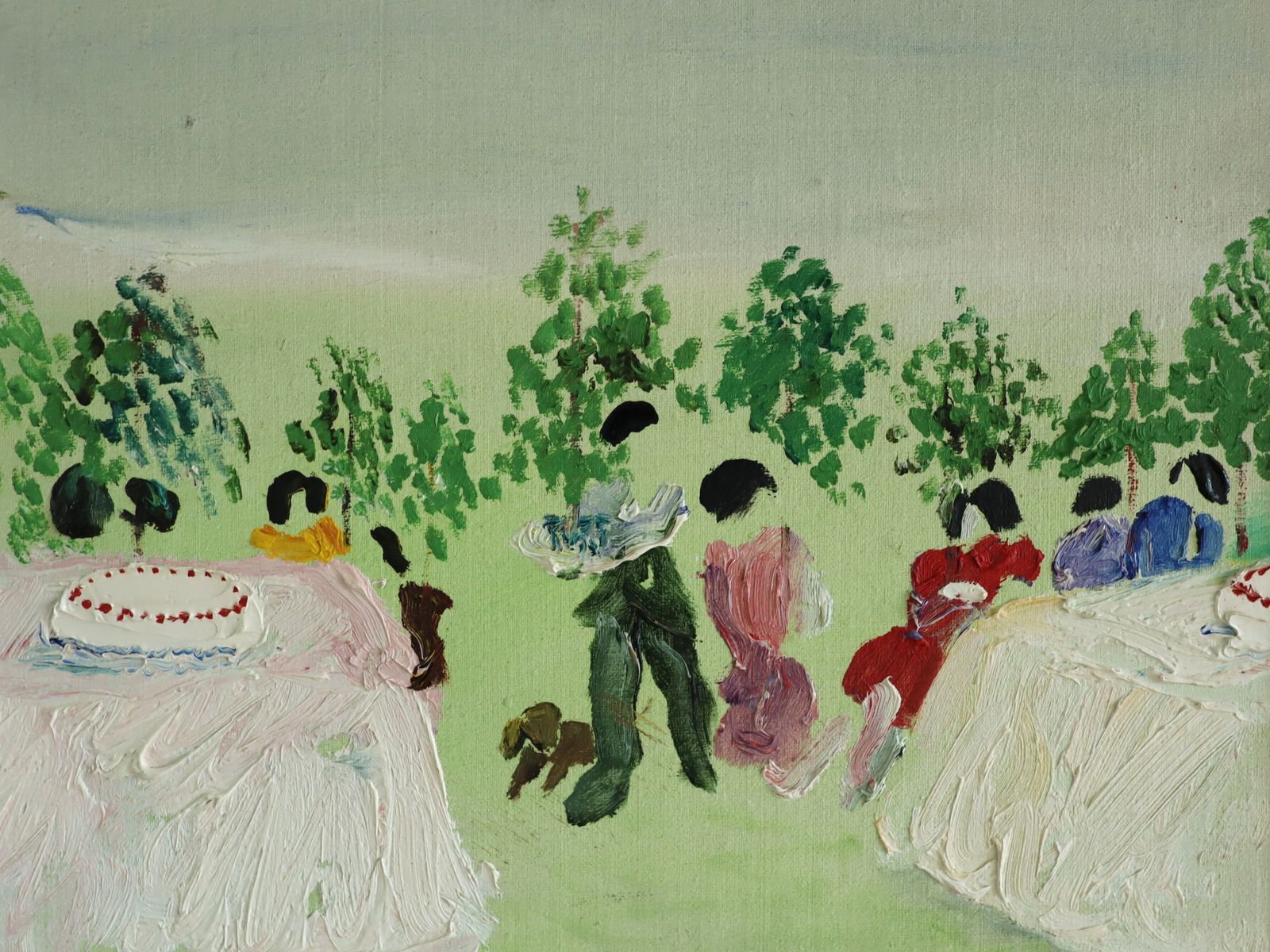 photo furniture Garden Celebration Oil Painting