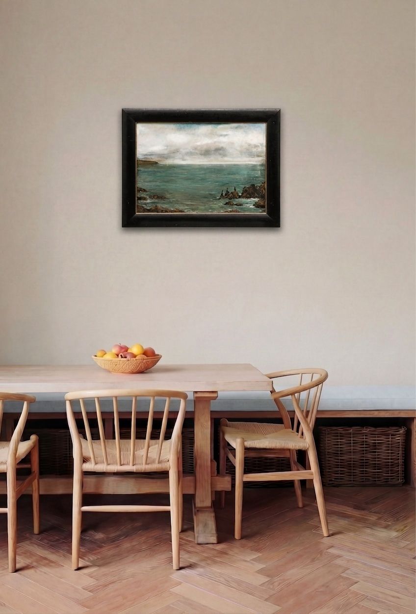 Karen Edwards (B.1961) Framed Contemporary Oil, The Cormorants photo for sale